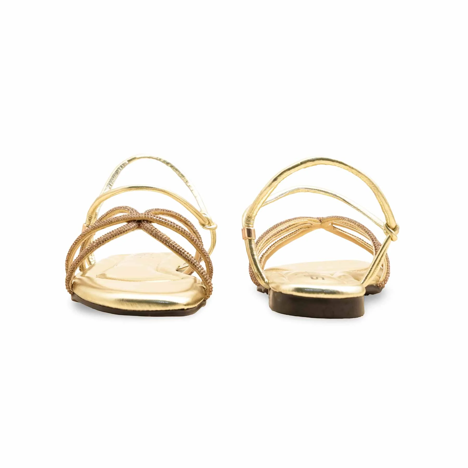 Golden Fancy Sandal FN6163 - Image 4