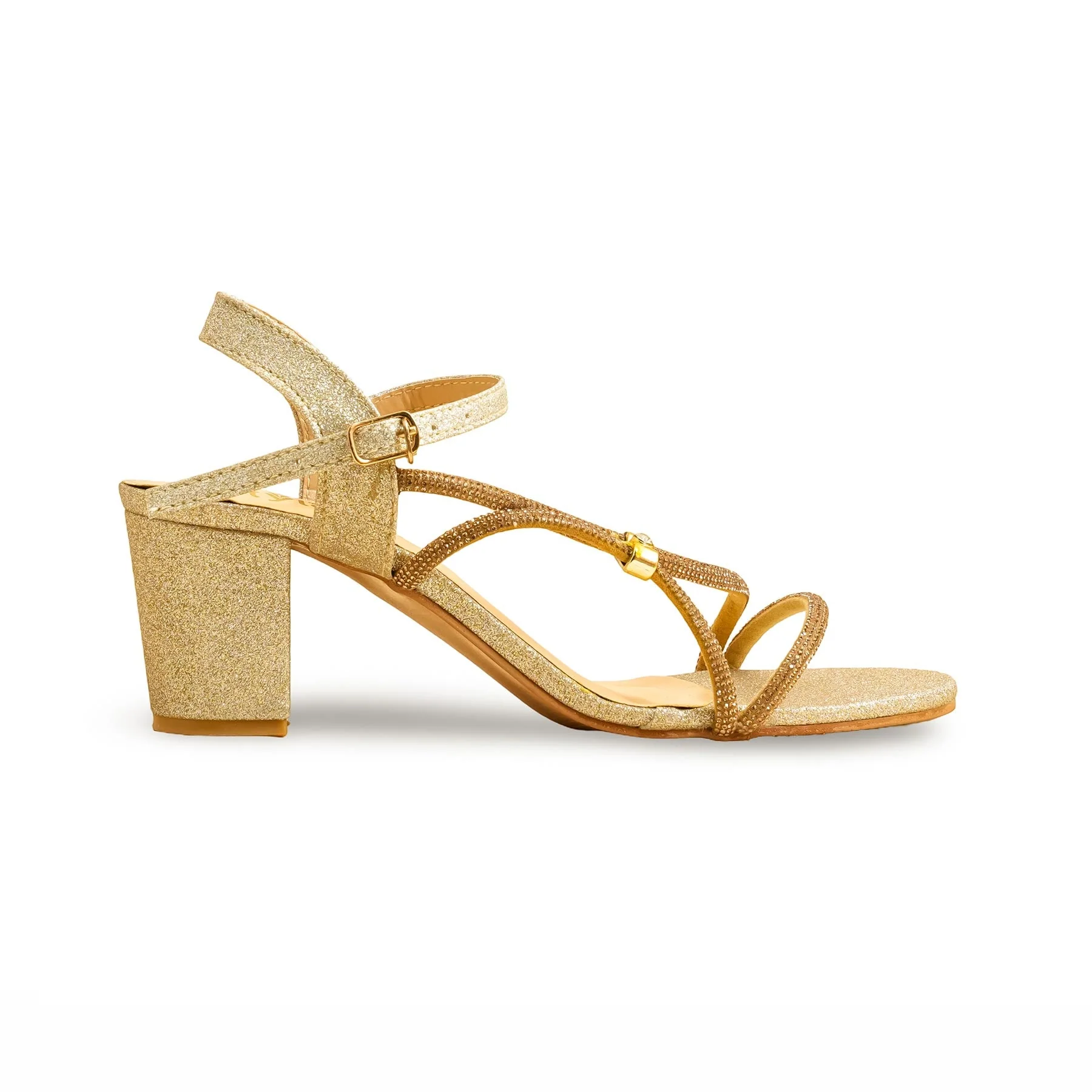 Golden Fancy Sandal FN6164 - Image 2