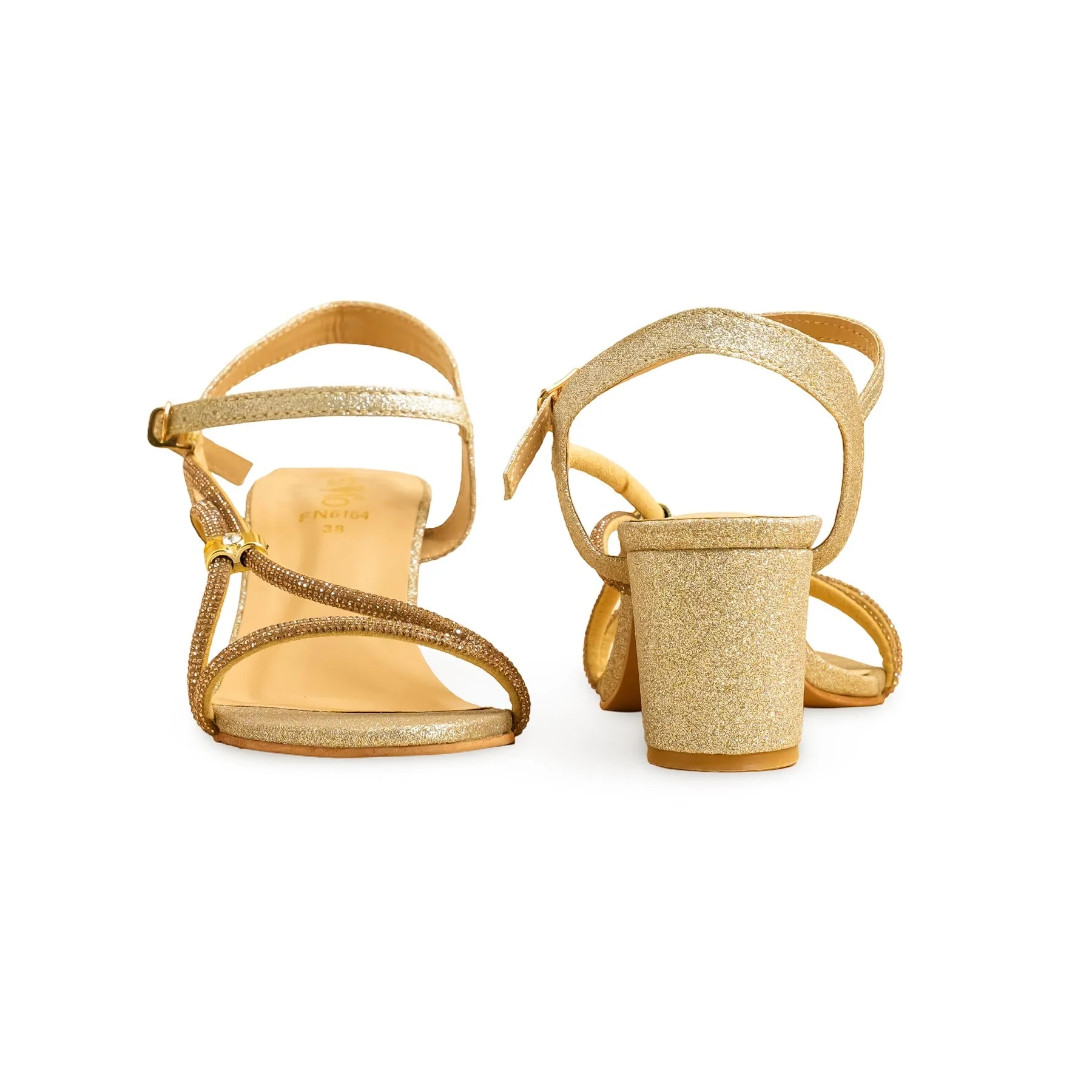 Golden Fancy Sandal FN6164 - Image 4