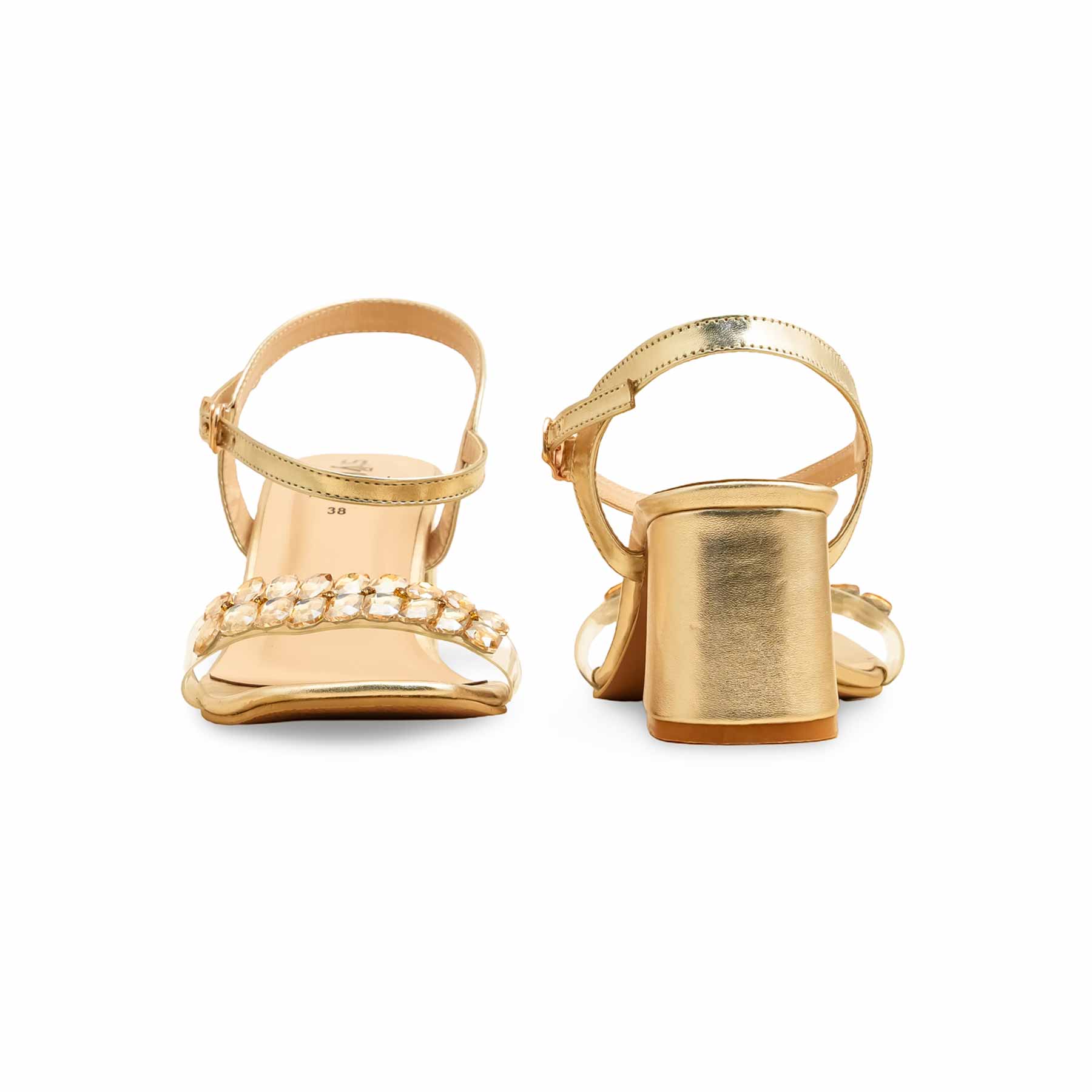 Golden Fancy Sandal FN6178 - Image 4