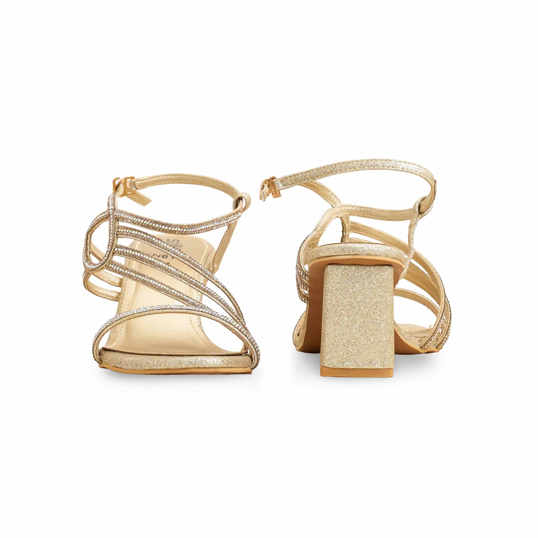 Golden Fancy Sandal FN6180 - Image 4