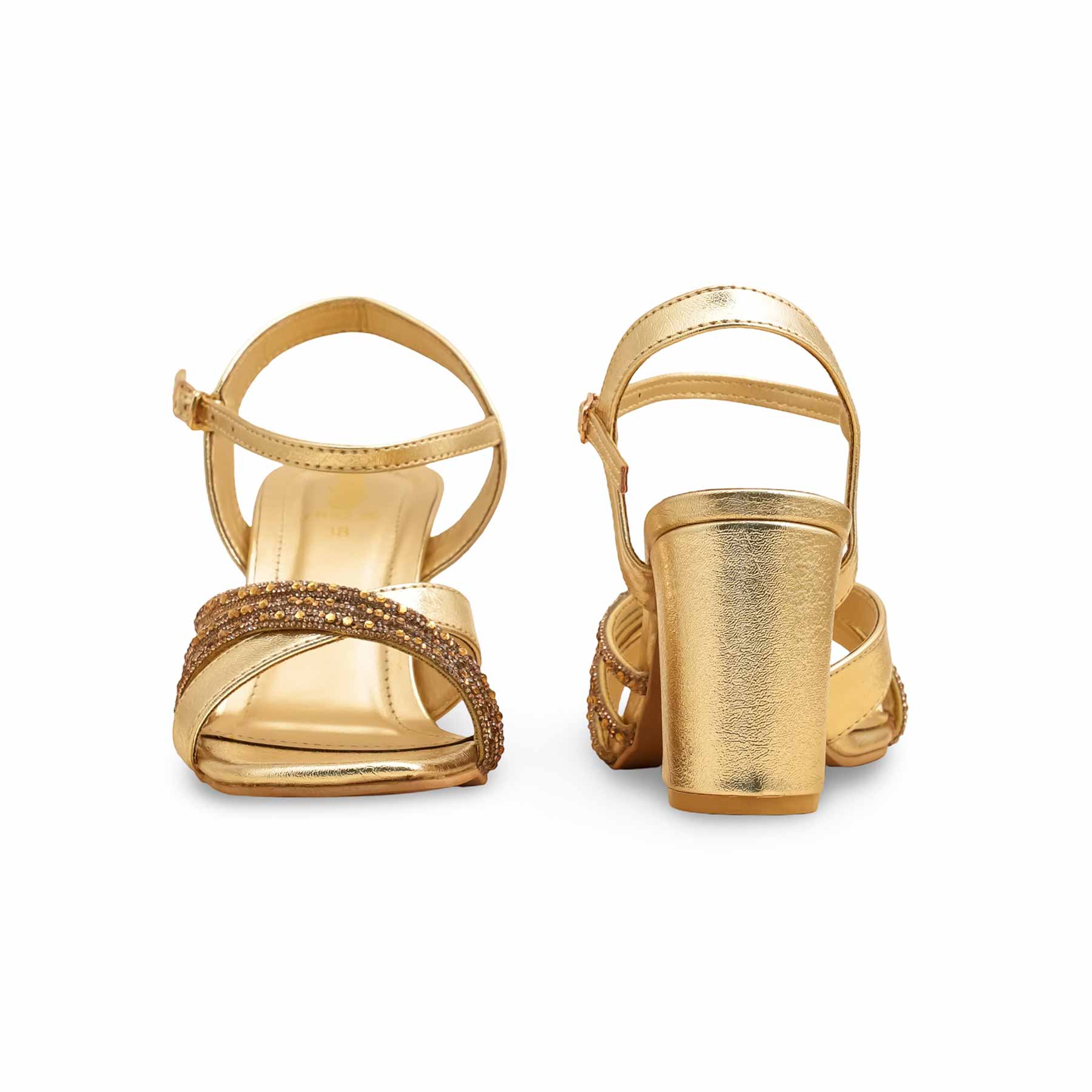Golden Fancy Sandal FN6230 - Image 4
