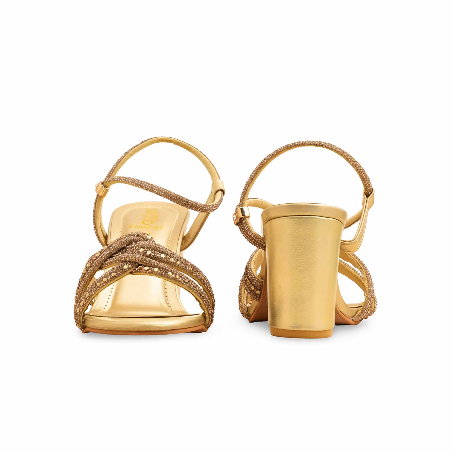 Golden Fancy Sandal FN6250 - Image 4