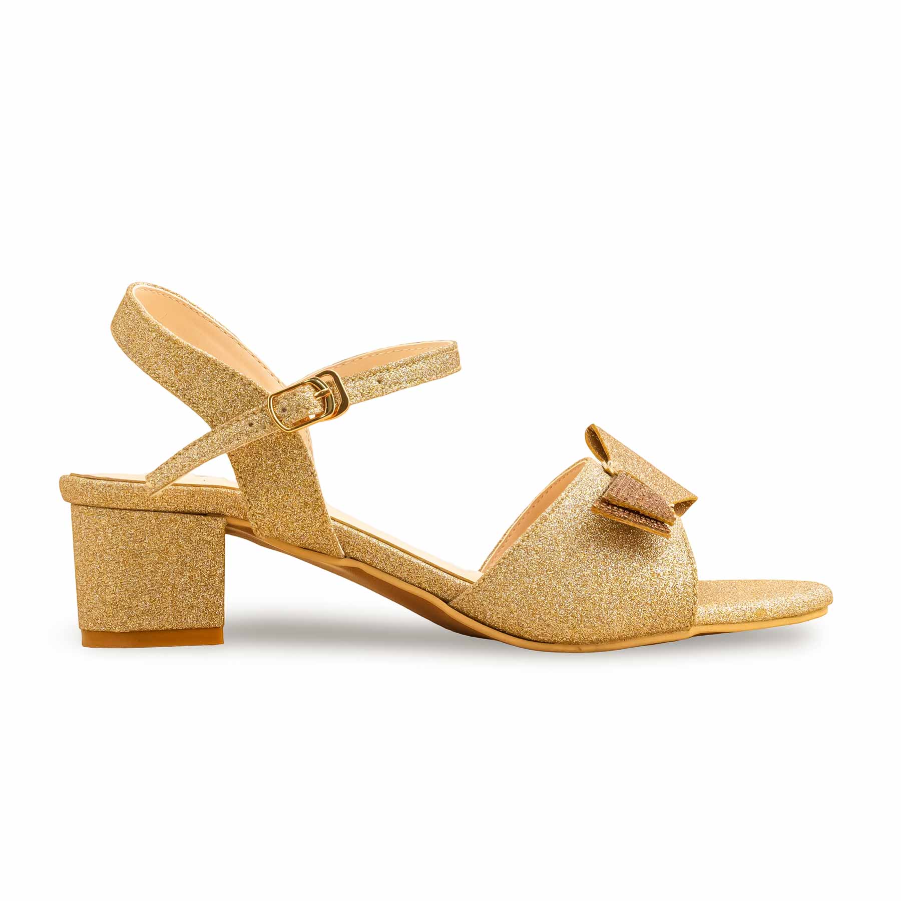 Golden Fancy Sandal For Ladies FN6134 - Image 2