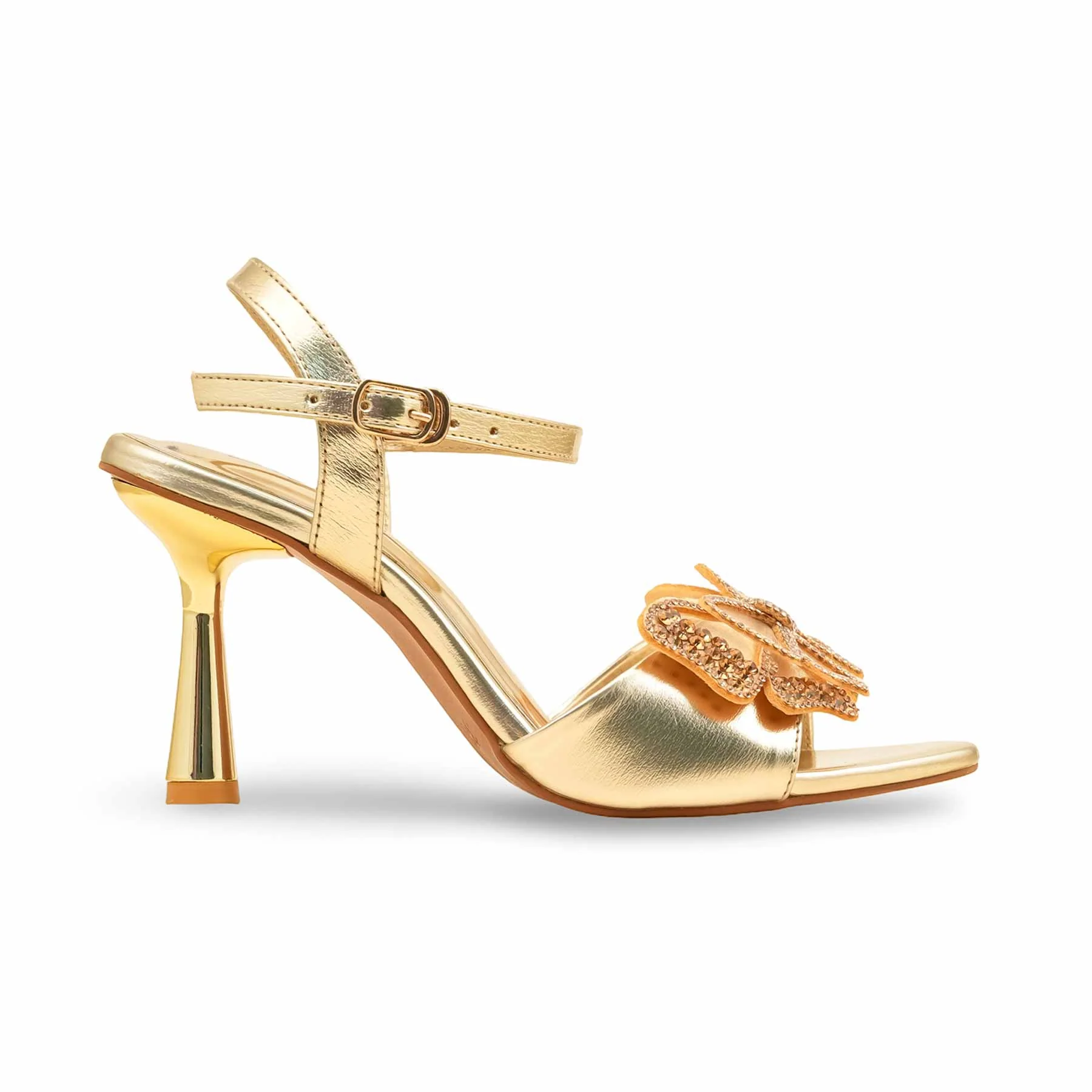 Golden Fancy Bridal Sandal FN6184 - Image 2