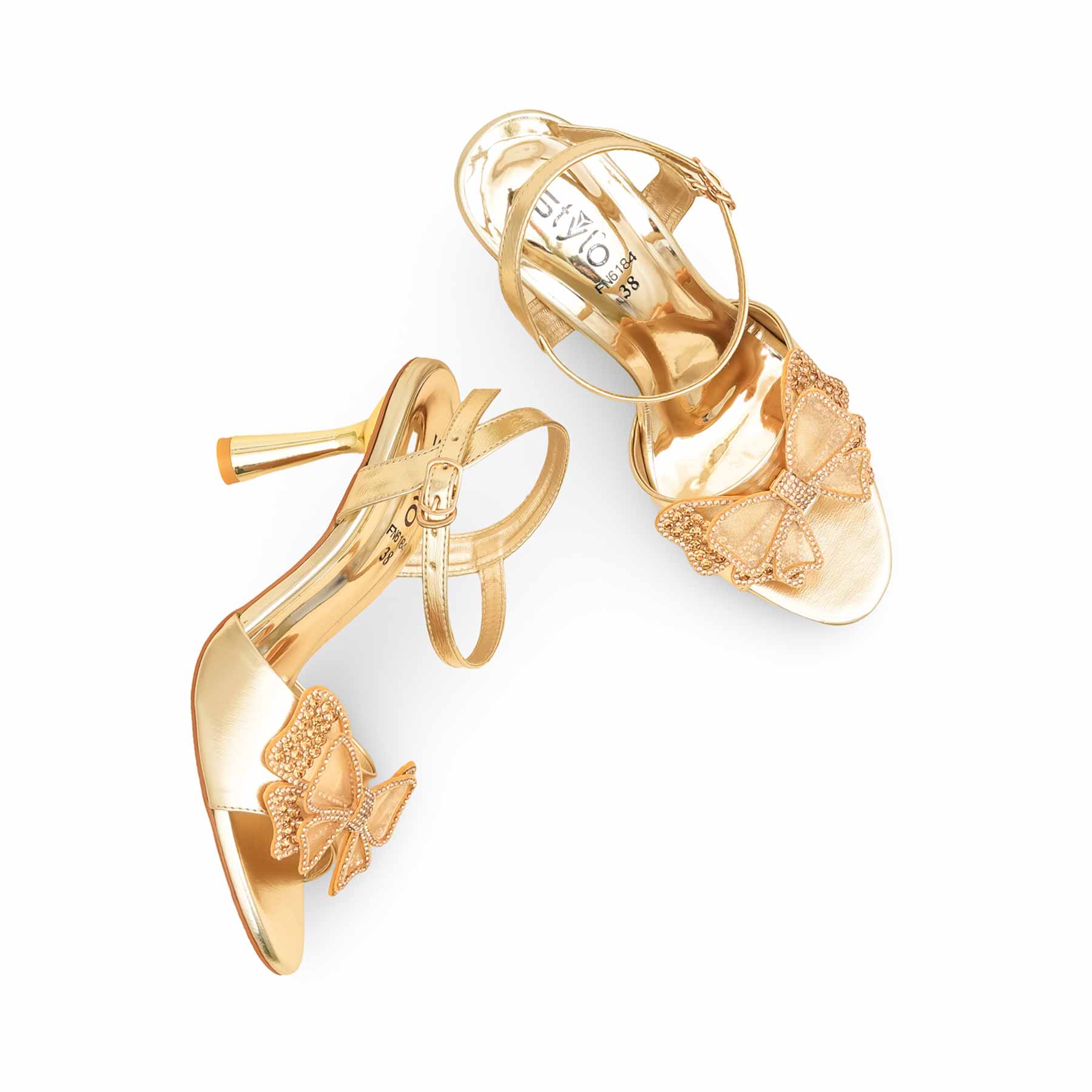 Golden Fancy Bridal Sandal FN6184 - Image 5