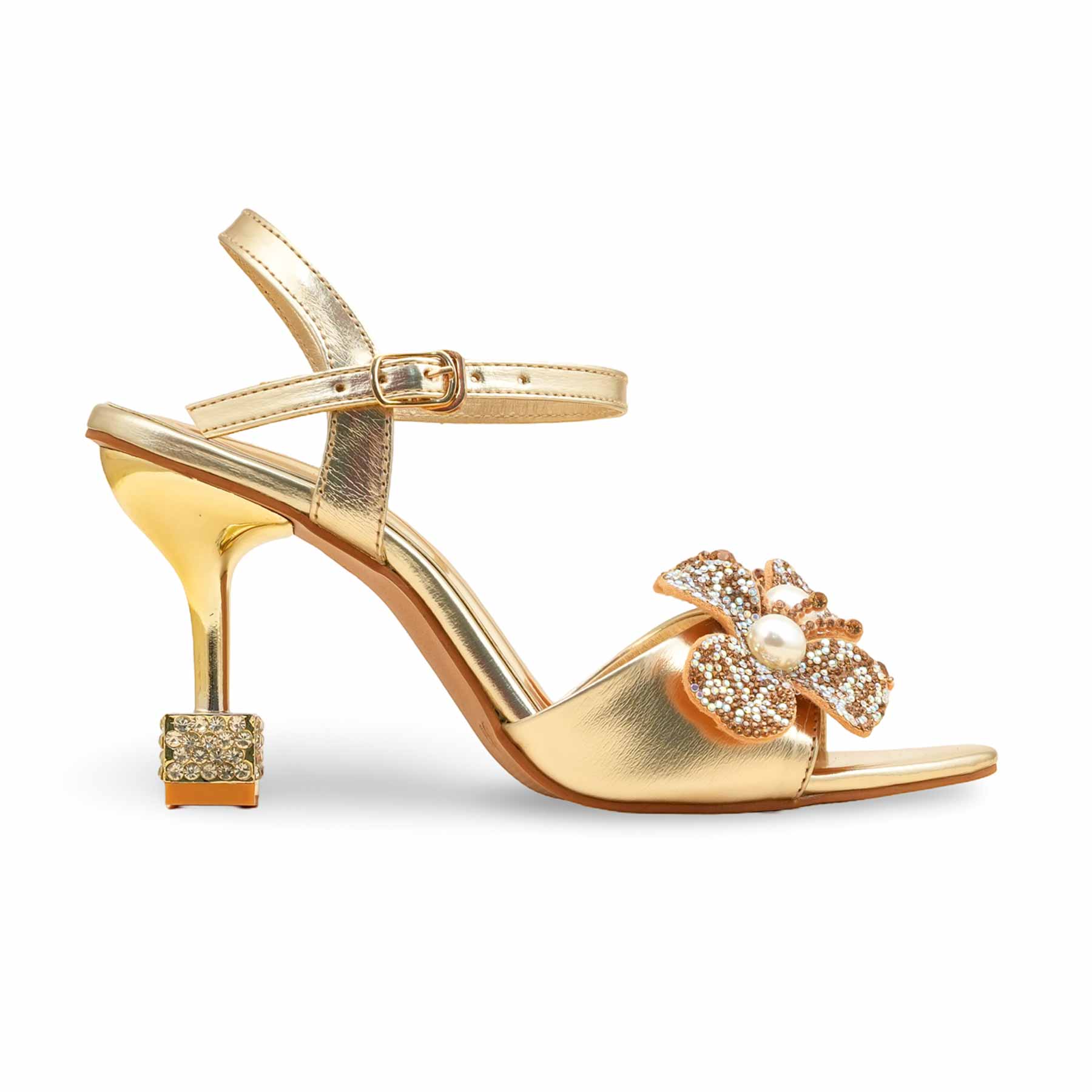 Golden Fancy Bridal Sandal FN6185 - Image 3