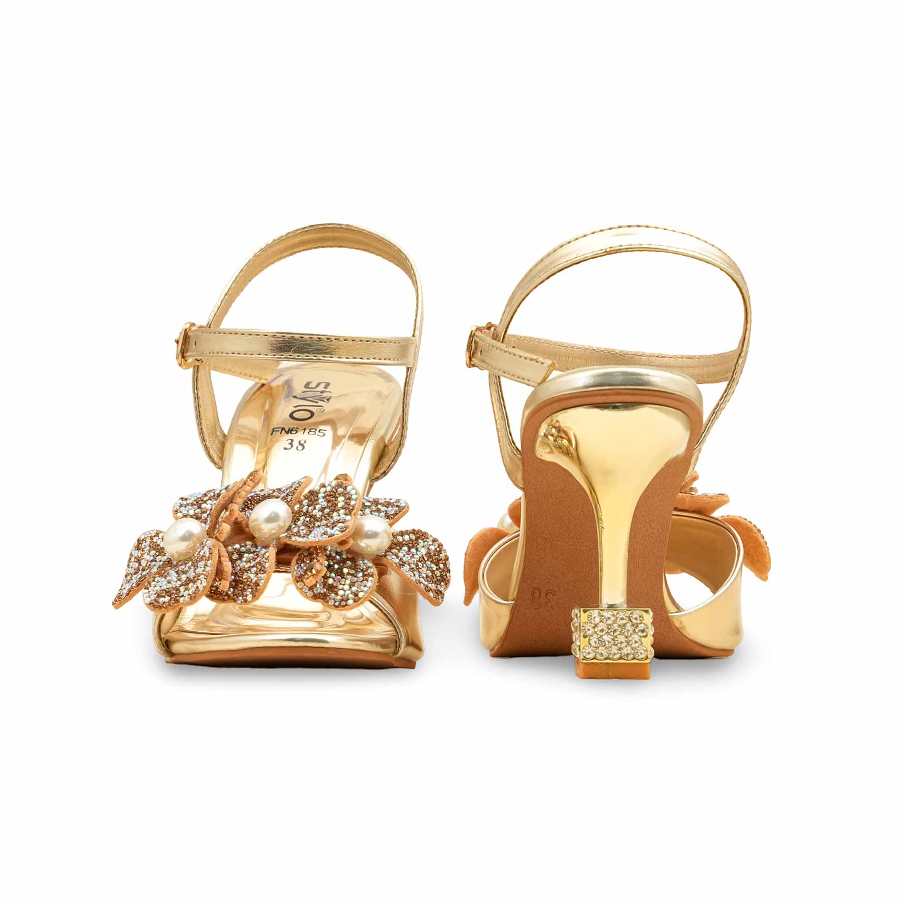 Golden Fancy Bridal Sandal FN6185 - Image 5