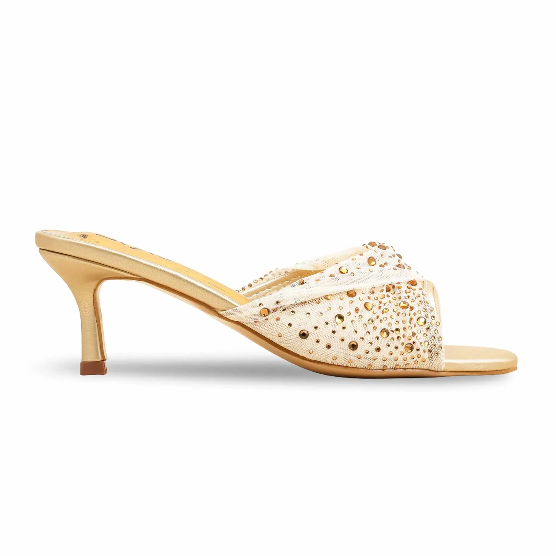 Golden Fancy Bridal Slipper FN7972 - Image 2