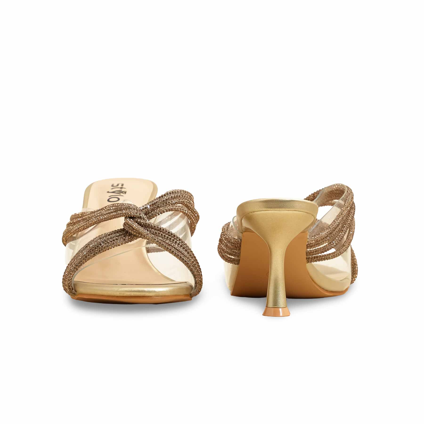 Golden Fancy Bridal Slipper FN7973 - Image 4