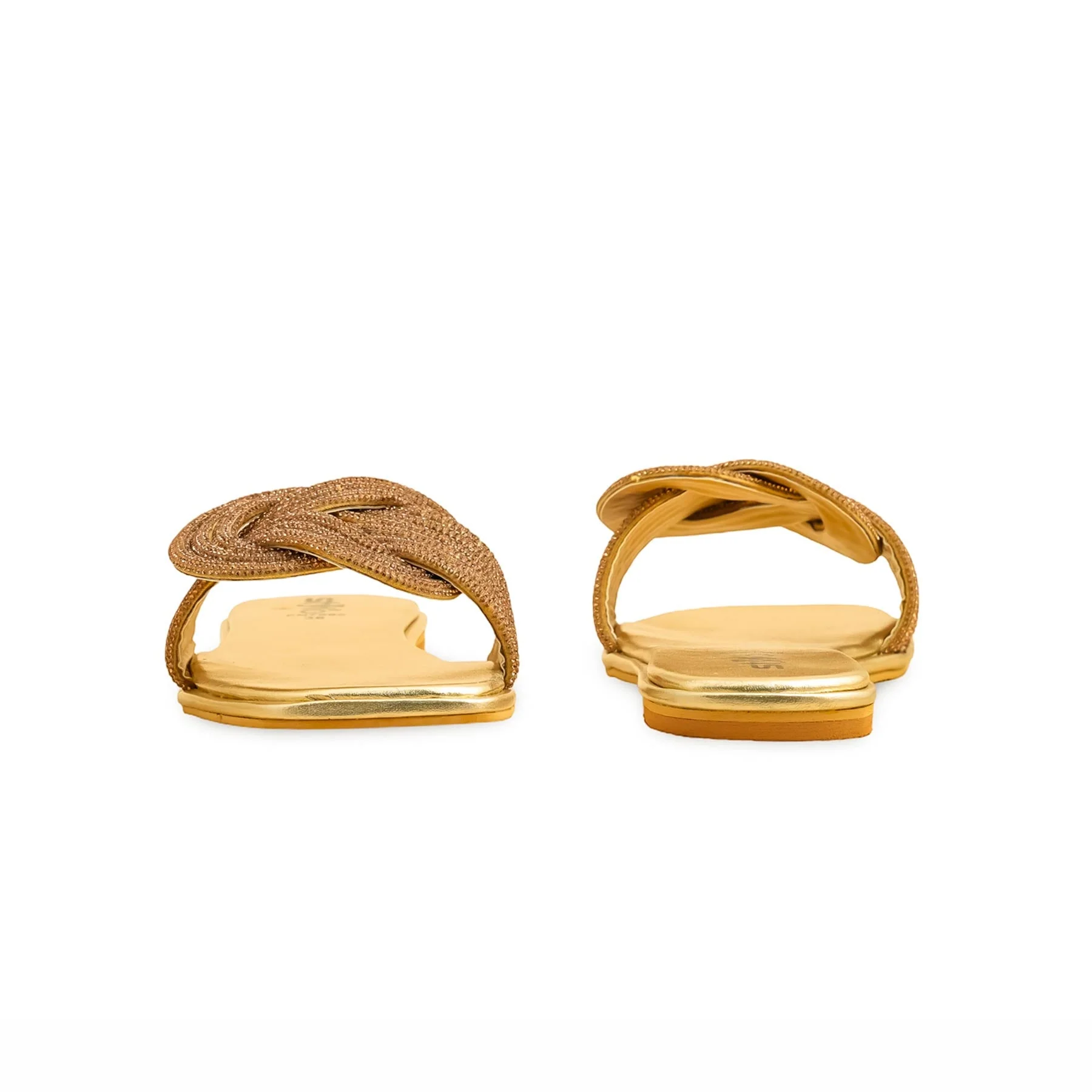 Golden Fancy Slipper For Ladies FN7998 - Image 4