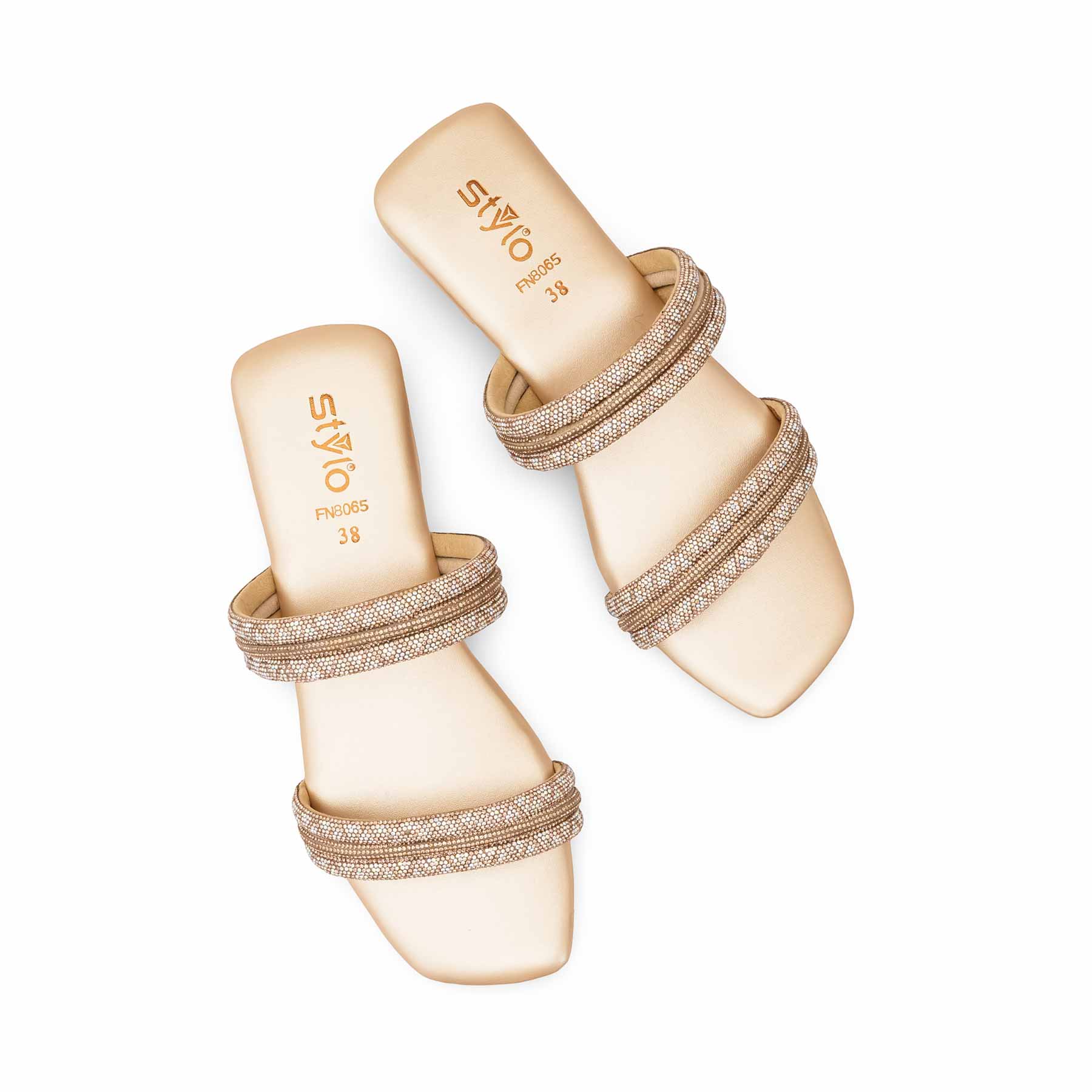 Golden Fancy Slipper For Ladies FN8065 - Image 5