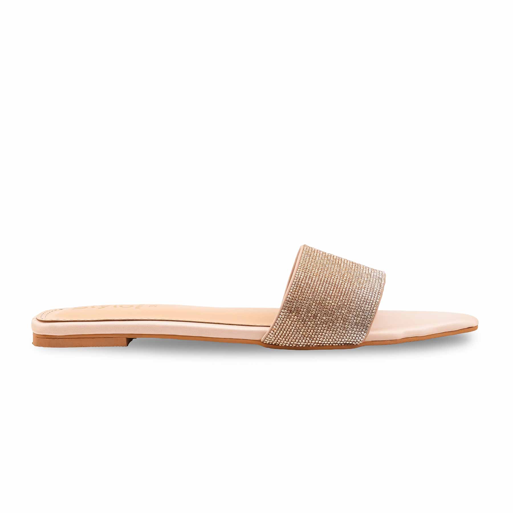 Golden Fancy Slipper For Ladies FN8087 - Image 2