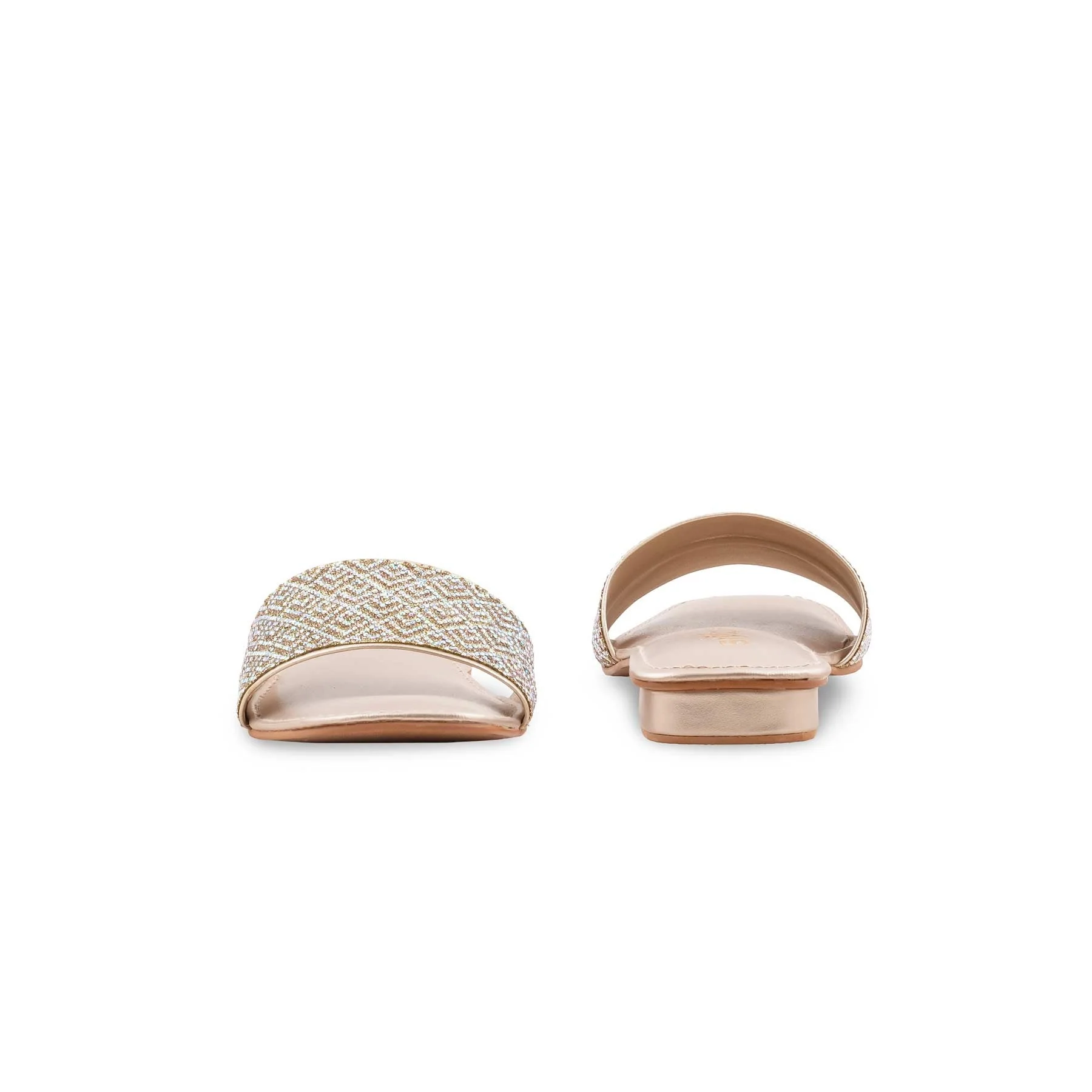Golden Fancy Slipper For Ladies FN8088 - Image 4