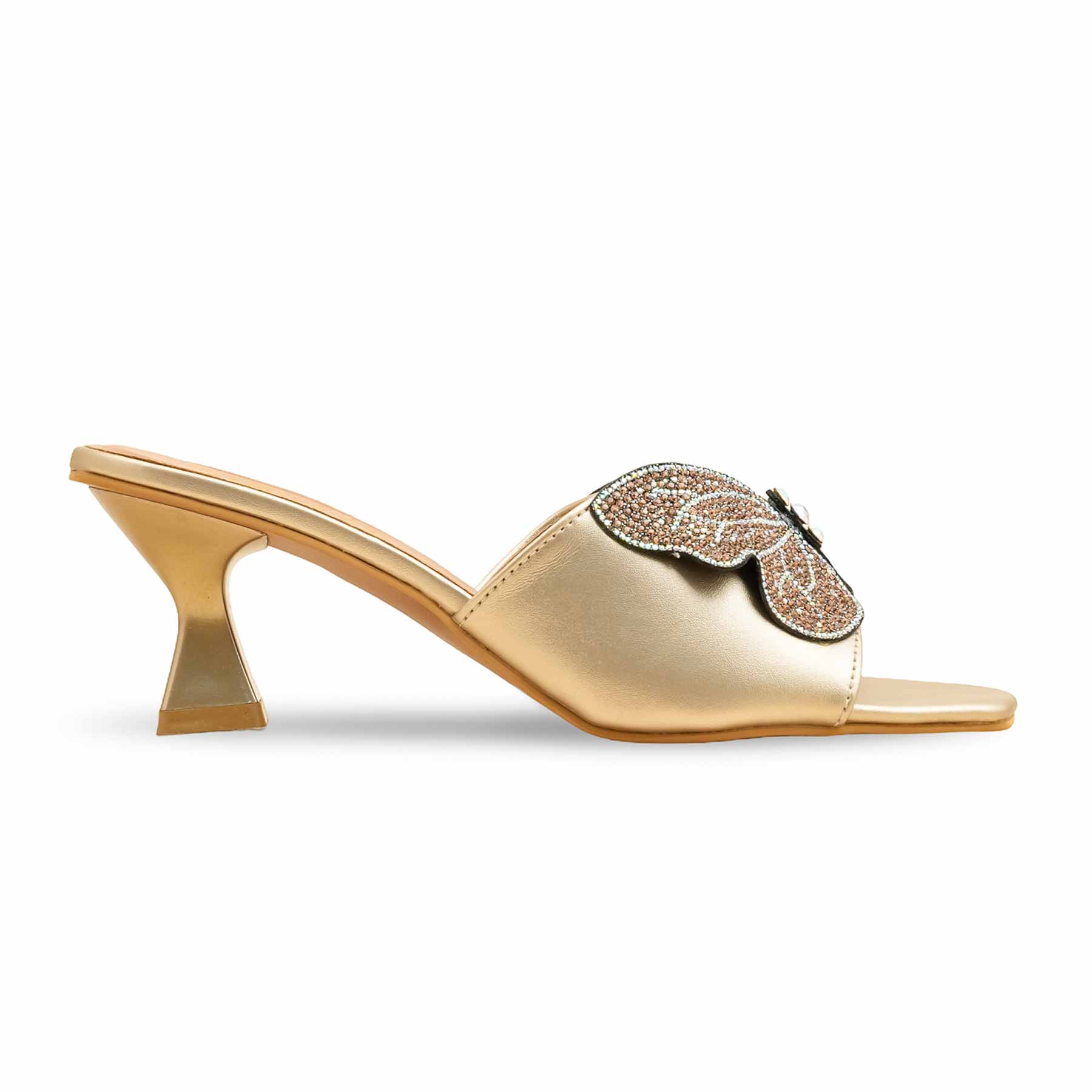 Golden Fancy Slipper For Women FN7974 - Image 2