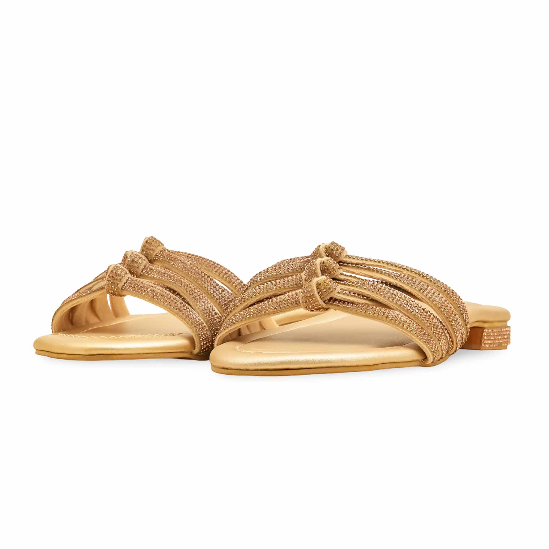 Golden Fancy Slipper For Women FN7990 - Image 3