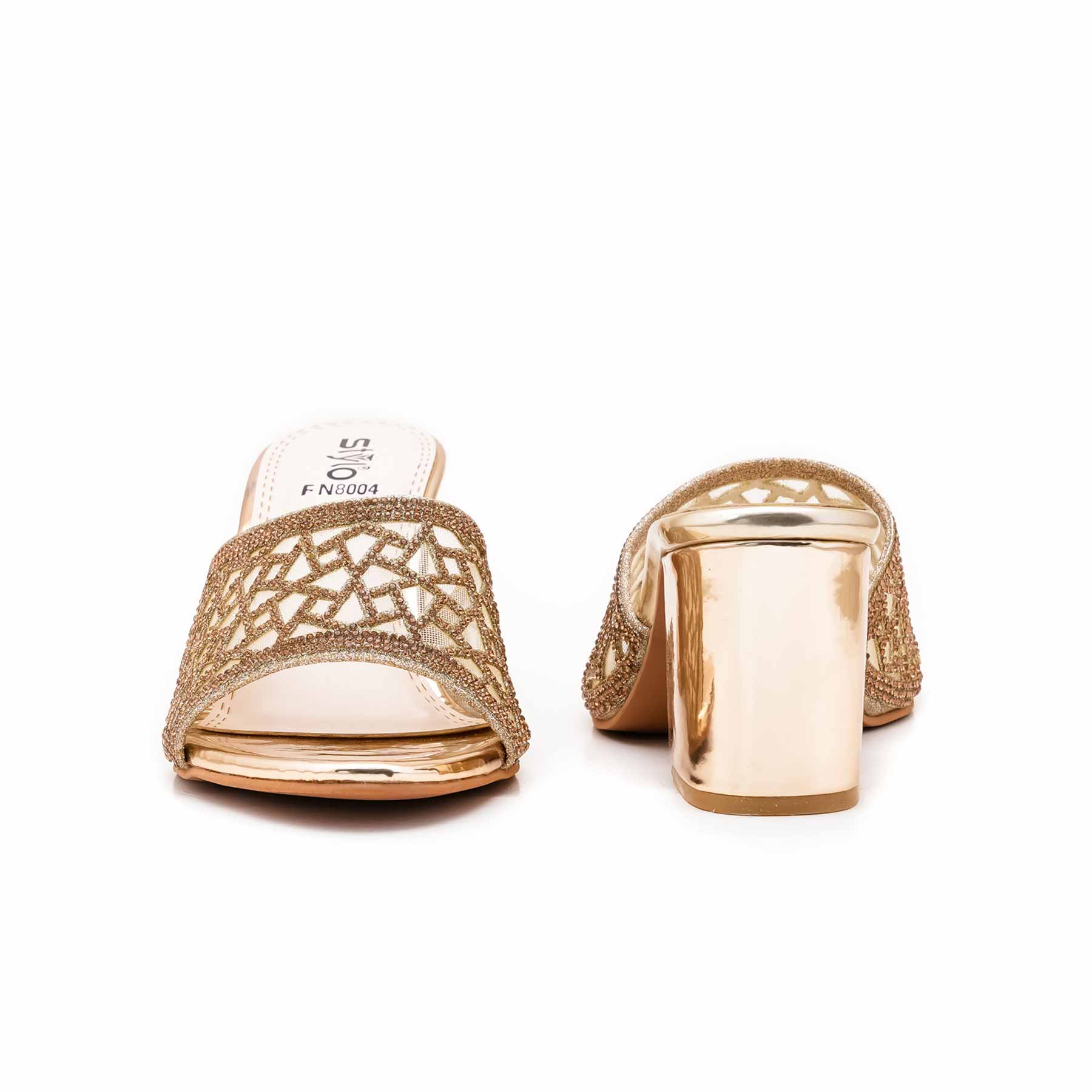 Golden Fancy Slipper For Women FN8004 - Image 4