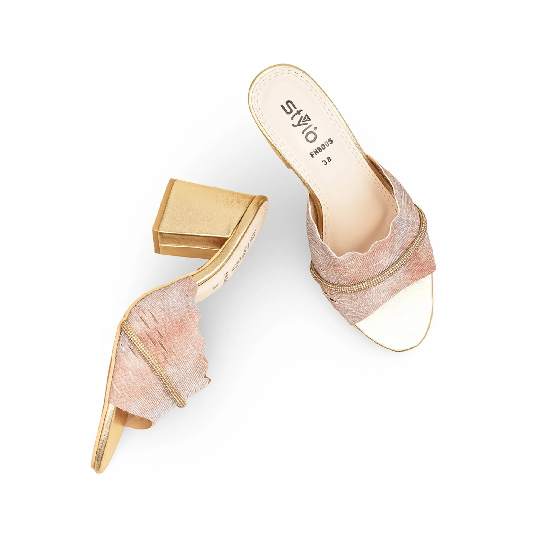 Golden Fancy Slipper For Women FN8005 - Image 5