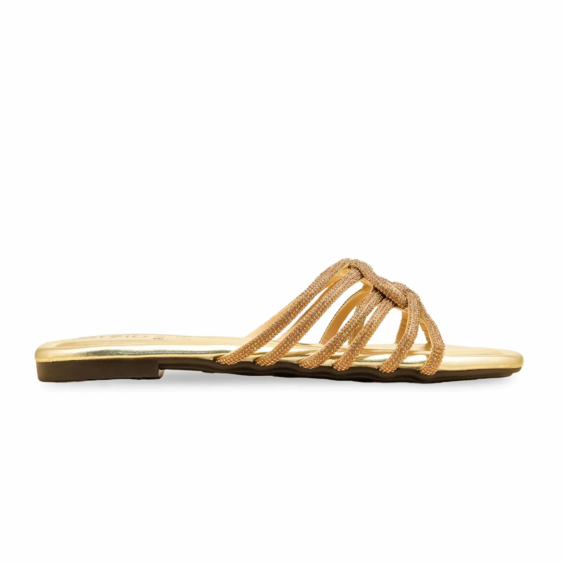 Golden Fancy Slipper For Women FN8012 - Image 2