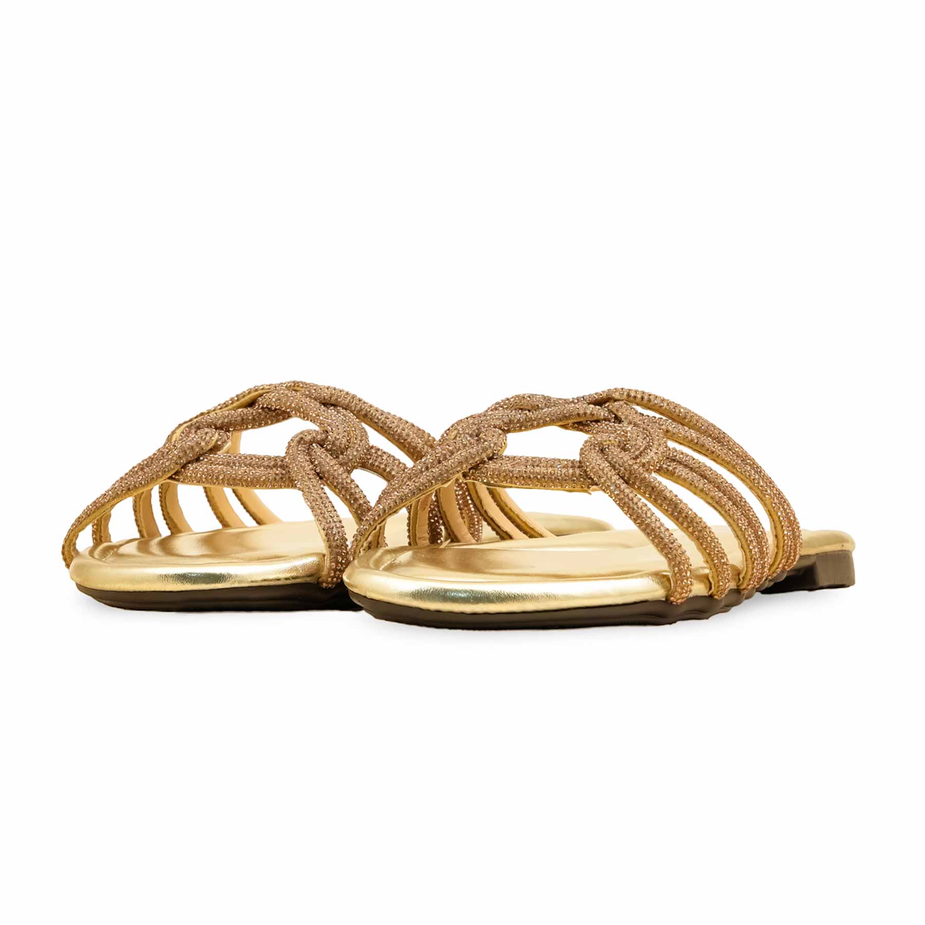 Golden Fancy Slipper For Women FN8012 - Image 3