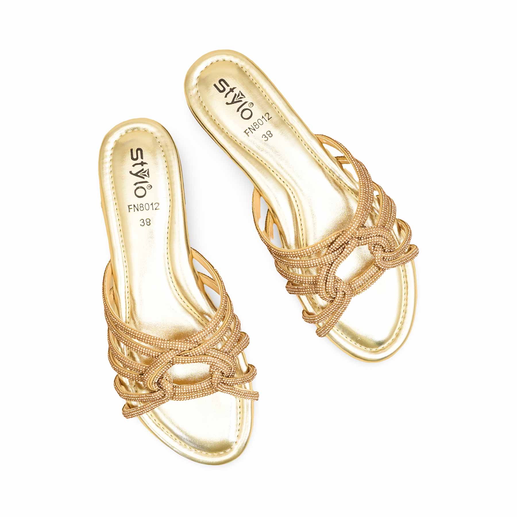 Golden Fancy Slipper For Women FN8012 - Image 5