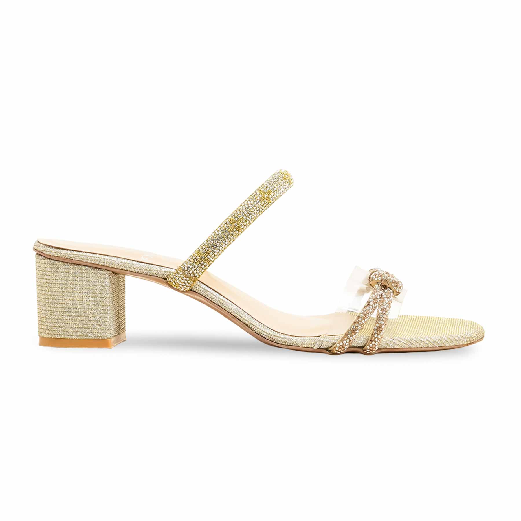 Golden Fancy Slipper For Women FN8013 - Image 2