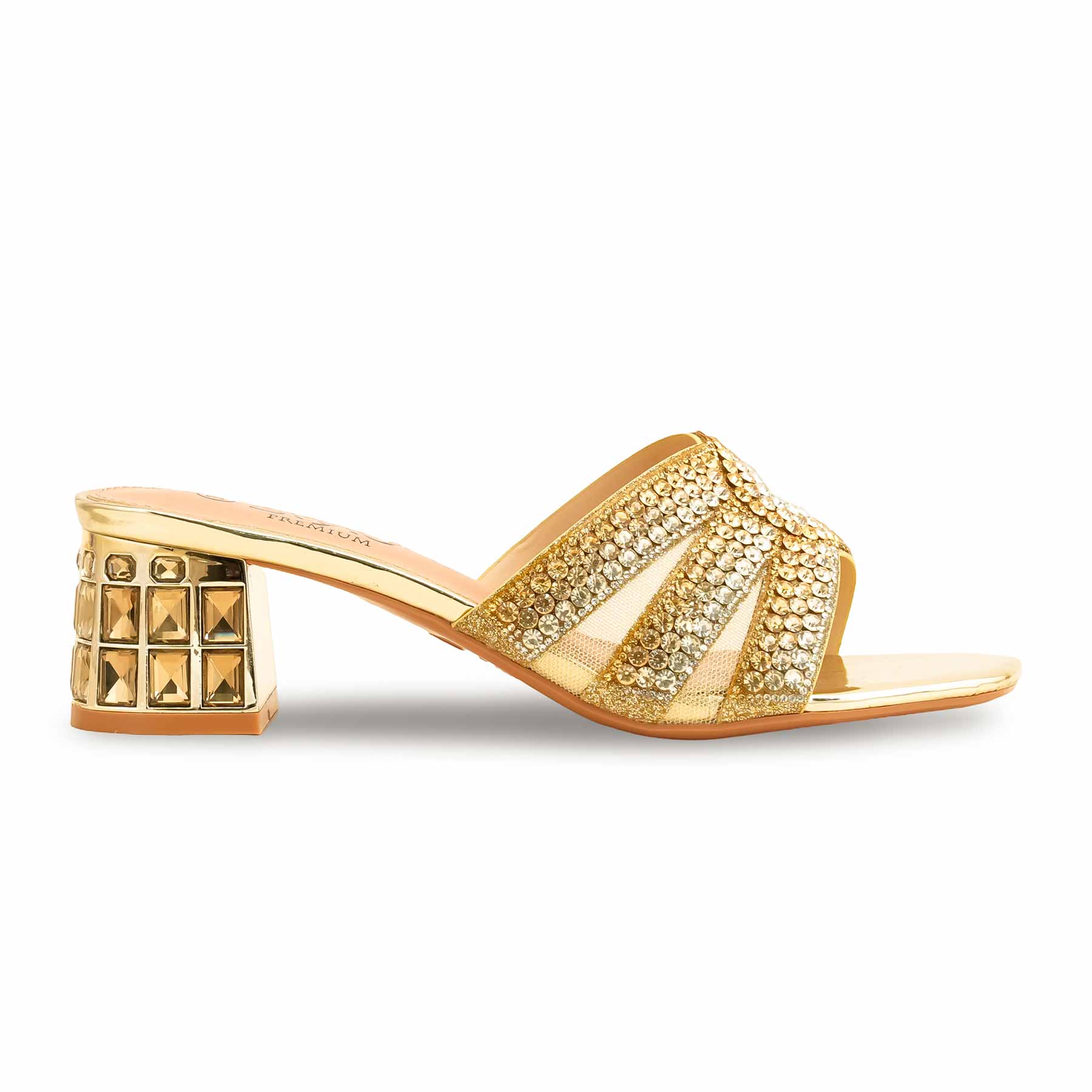 Golden Fancy Bridal Sandal FN6107 - Image 2