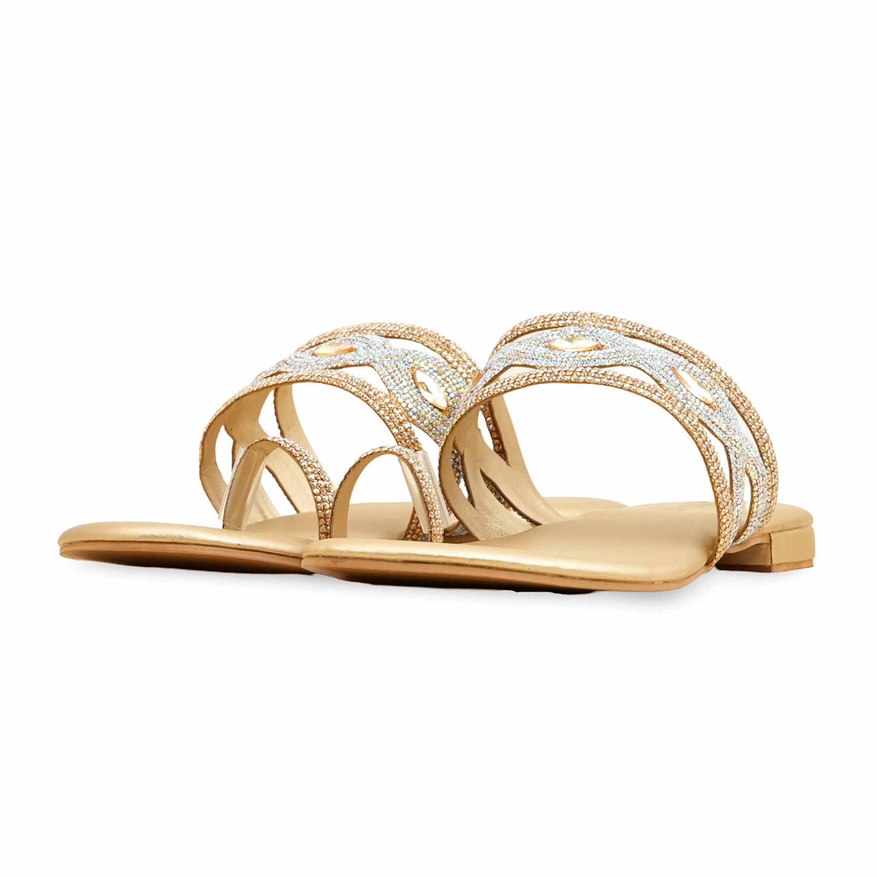 Golden Fancy Women Chappal  FN0810 - Image 3