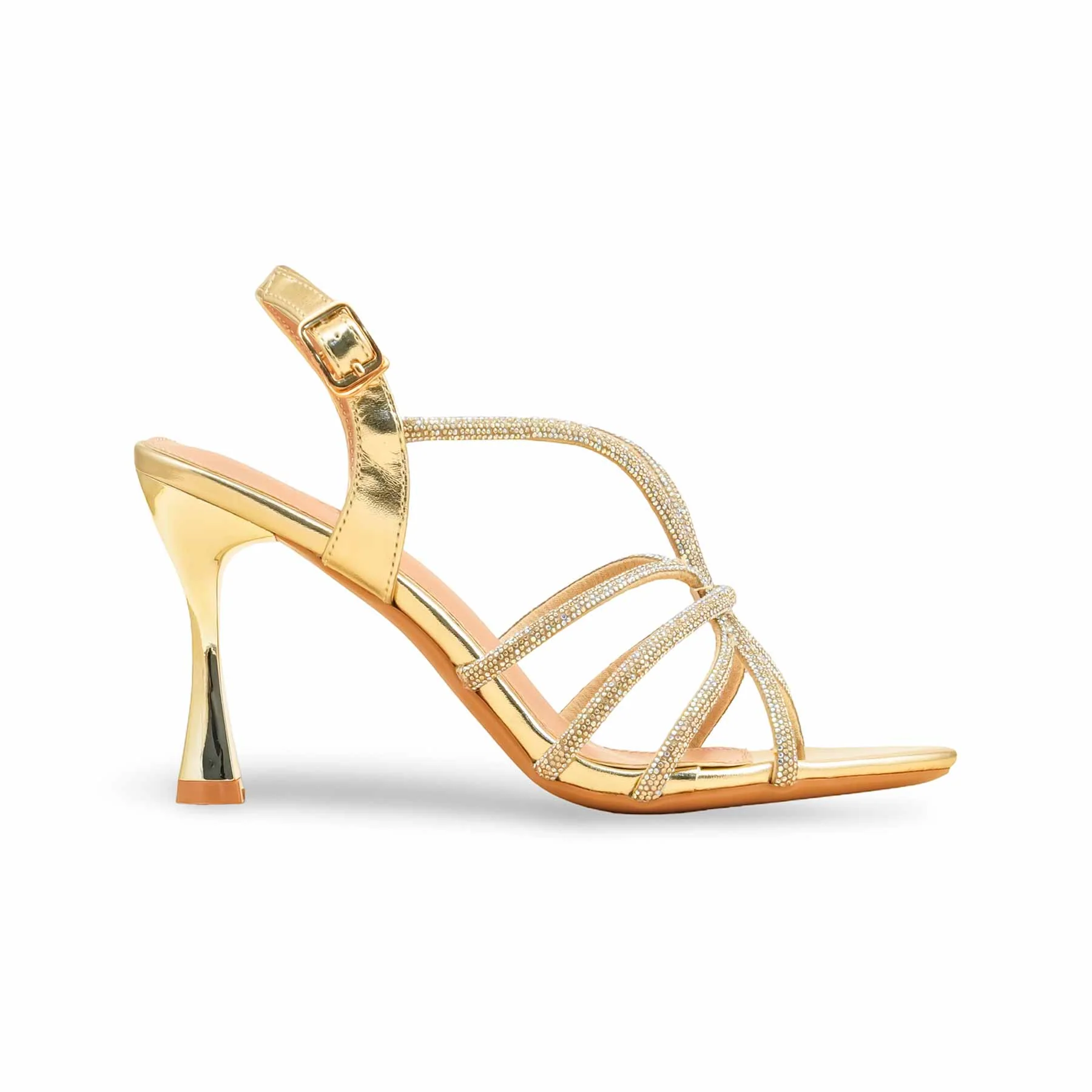 Golden Fancy Bridal Sandal FN6238 - Image 2