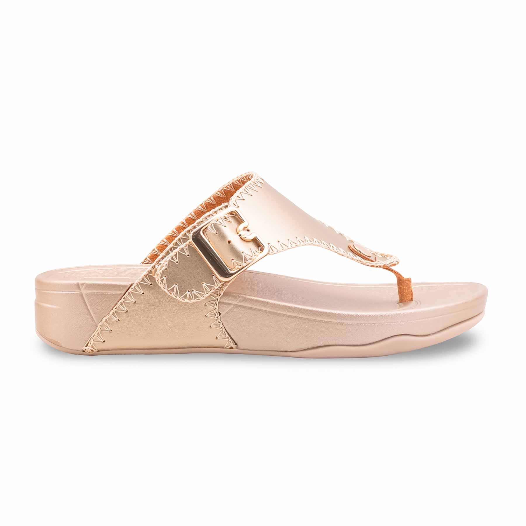 Golden Formal Chappal For Women PU0743 - Image 2