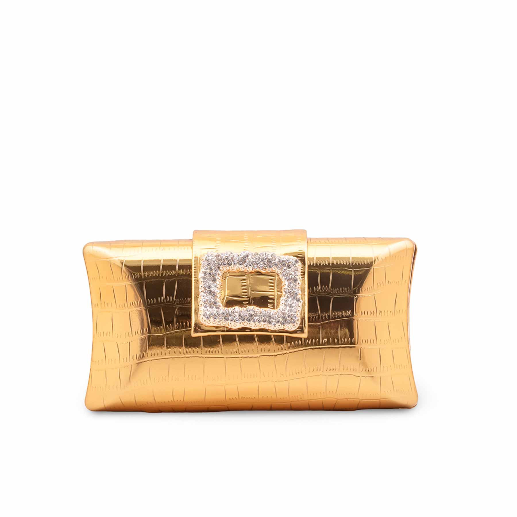 Golden Formal Clutch For Women P24443 - Image 2