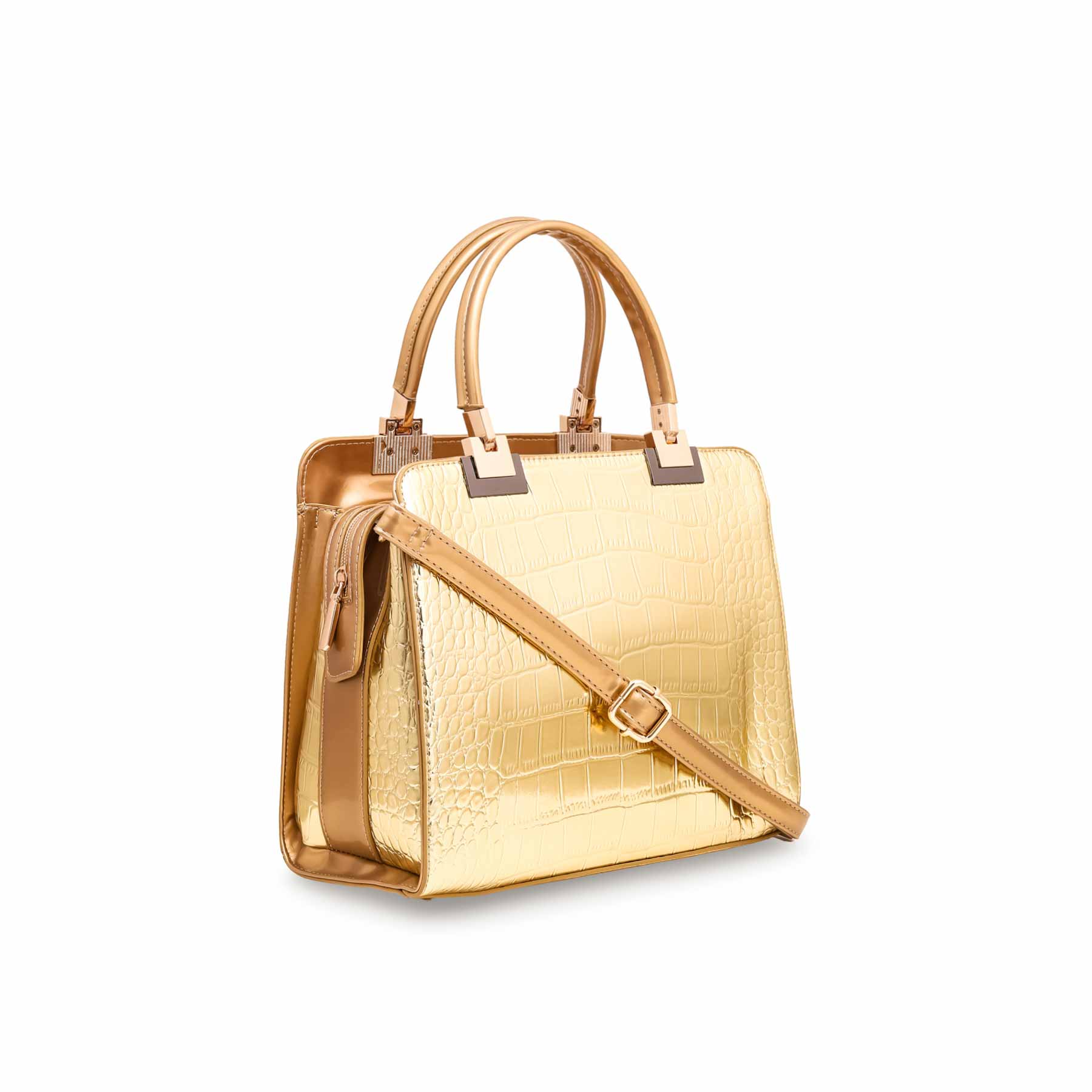 Golden Formal Hand Bag P36128 - Image 2