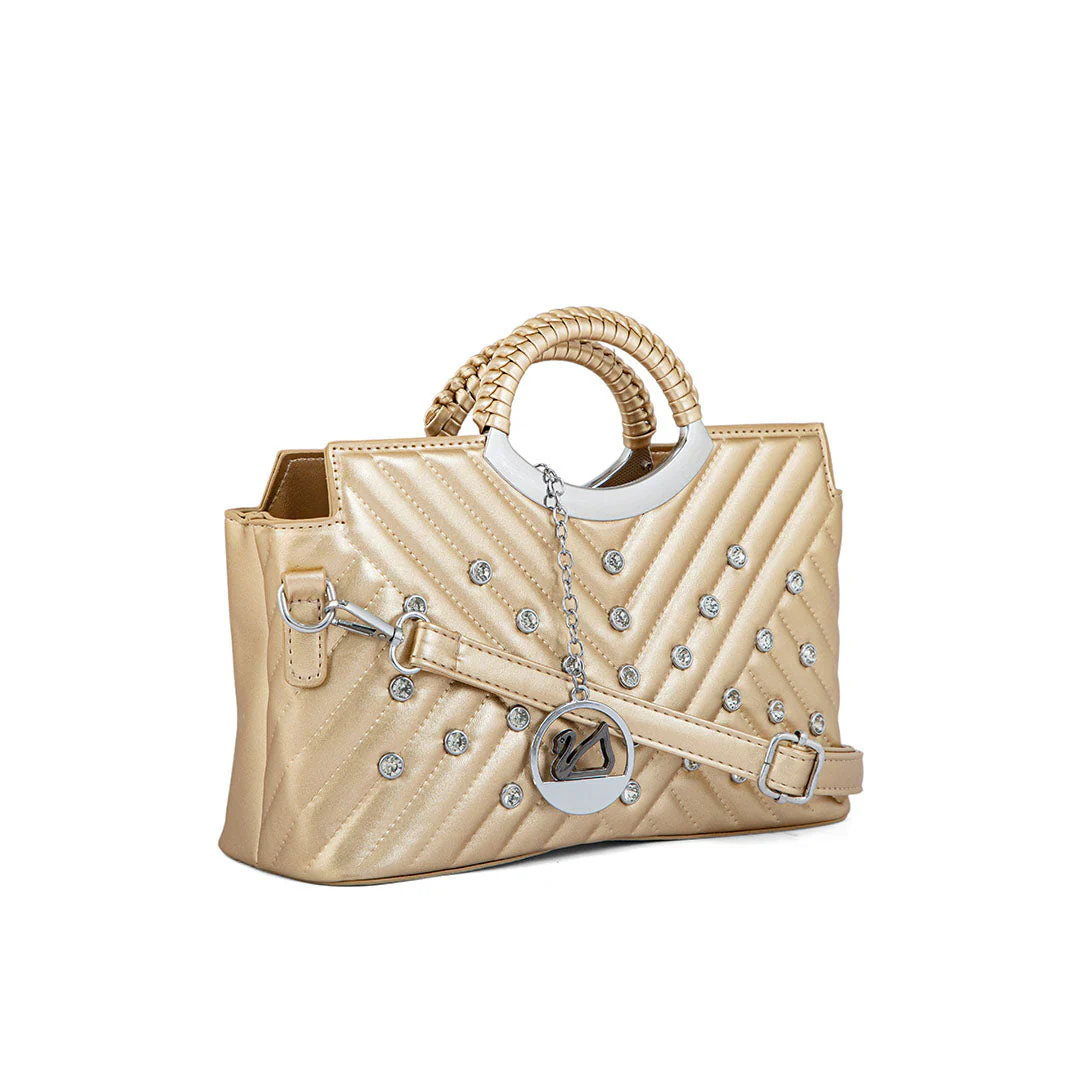 Golden Formal Hand Bag P36161 - Image 2