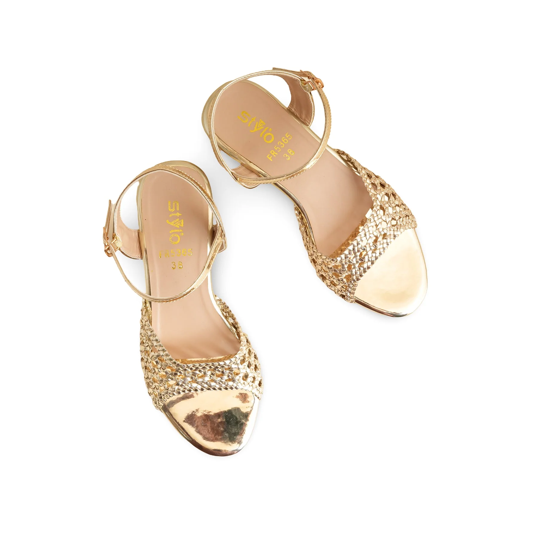 Golden Formal Sandal FR5365 - Image 5