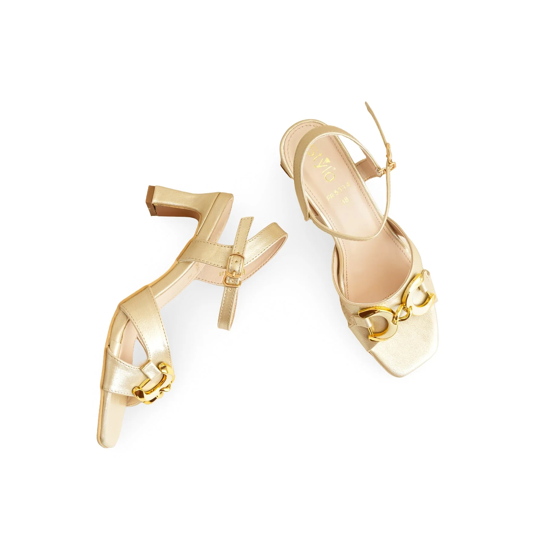 Golden Formal Sandal FR5394 - Image 5