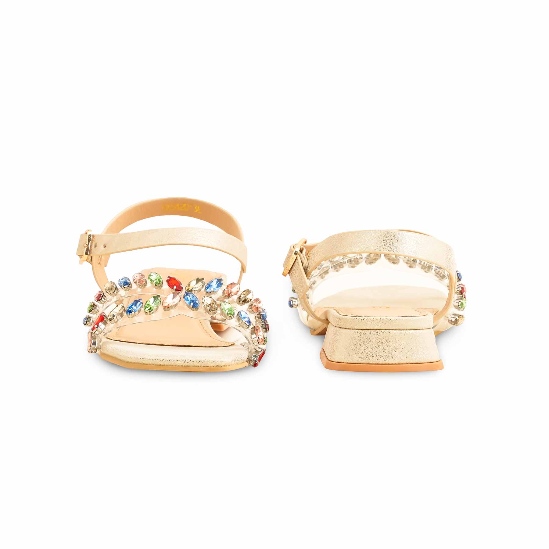 Golden Formal Sandal FR5420 - Image 4