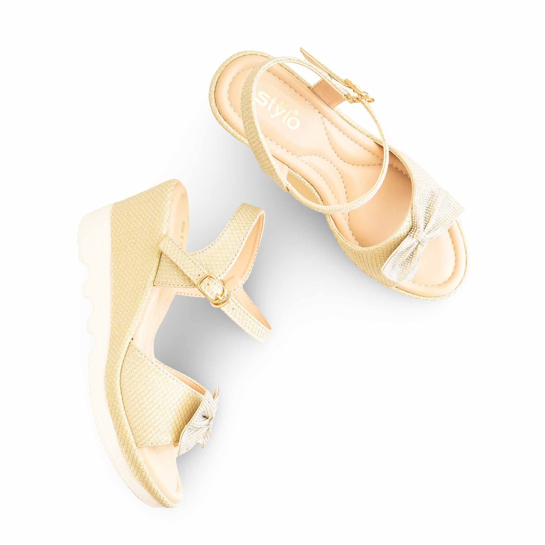 Golden Formal Sandal PU0479 - Image 5