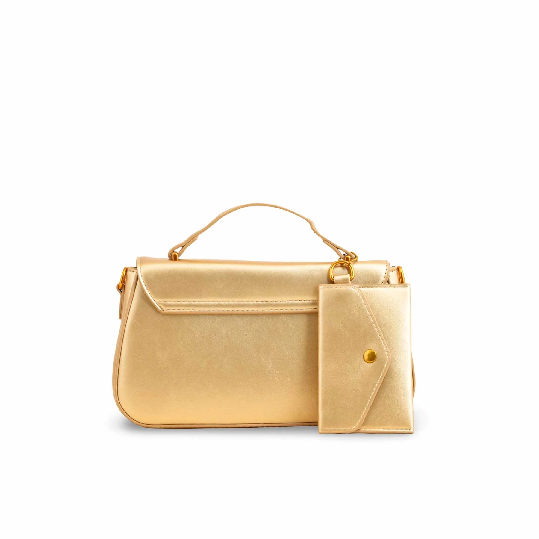 Golden Formal Shoulder Bag For Ladies P36140 - Image 4