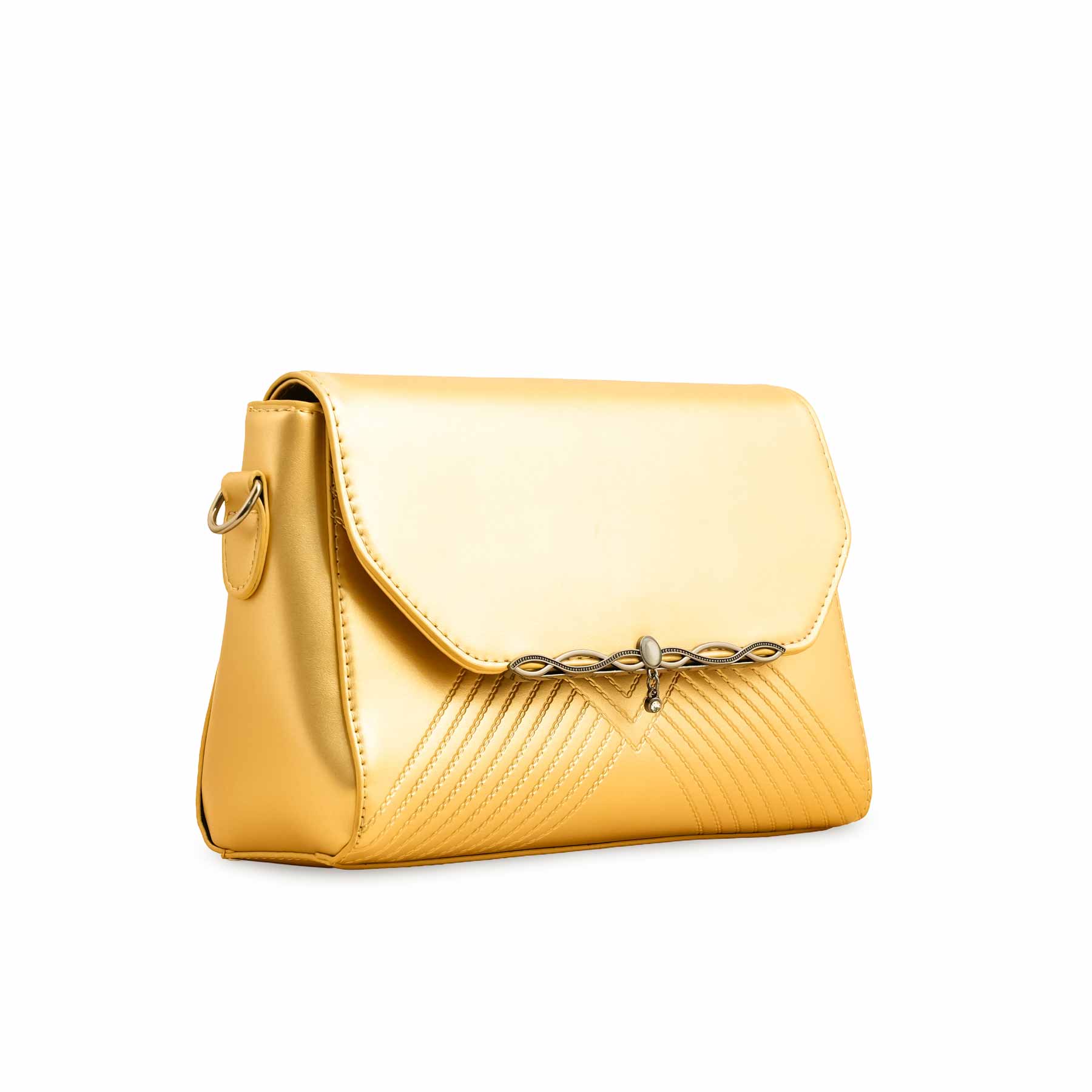 Golden Formal Shoulder Bag For Women P36251 - Image 2