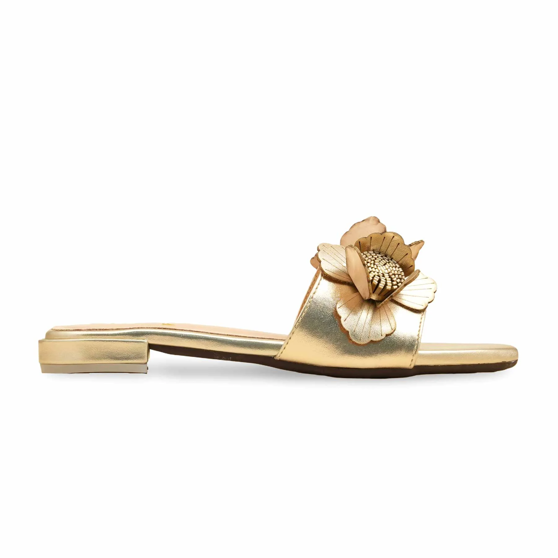 Golden Formal Slipper For Ladies FR8423 - Image 2