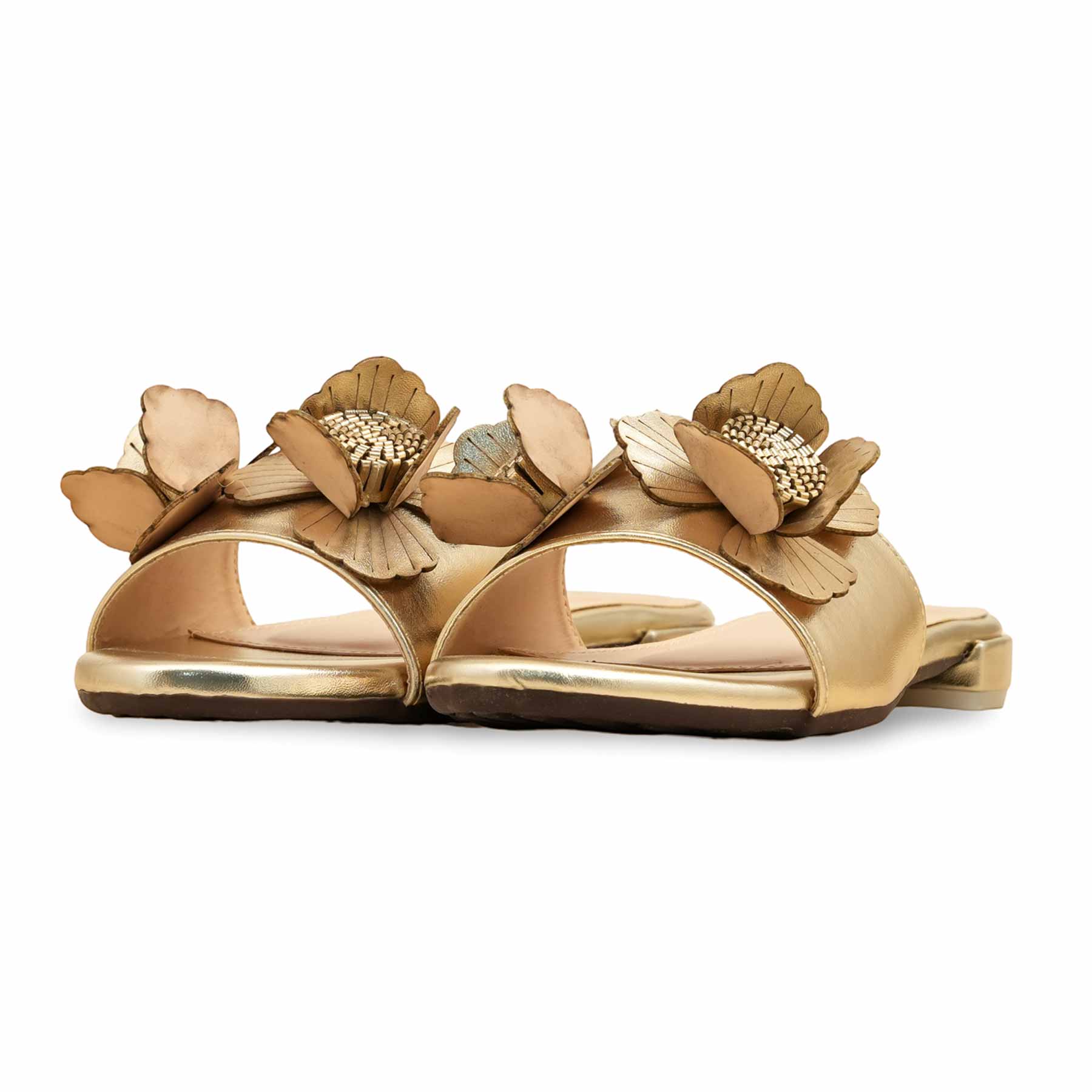 Golden Formal Slipper For Ladies FR8423 - Image 3