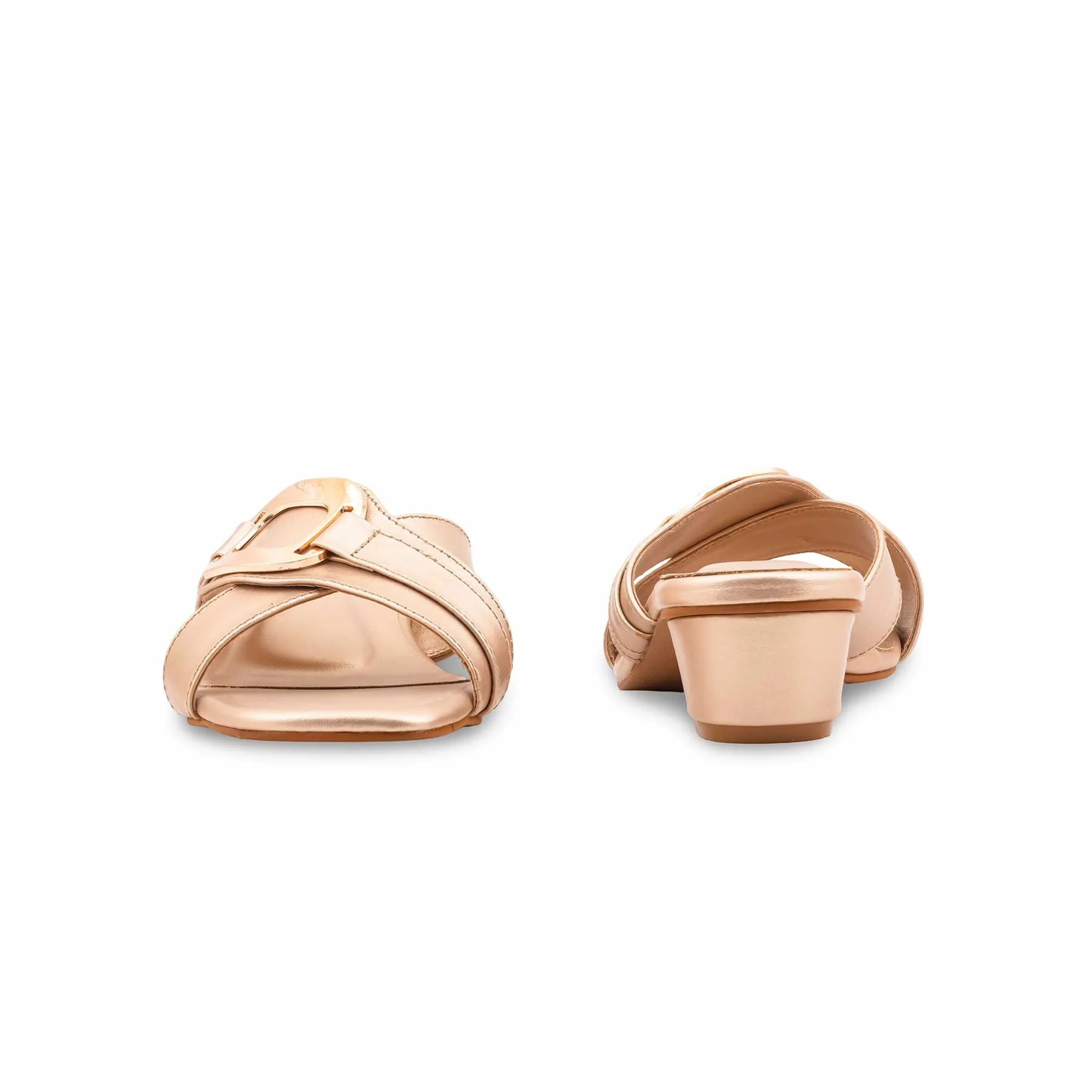 Golden Formal Slipper For Ladies FR8425 - Image 4