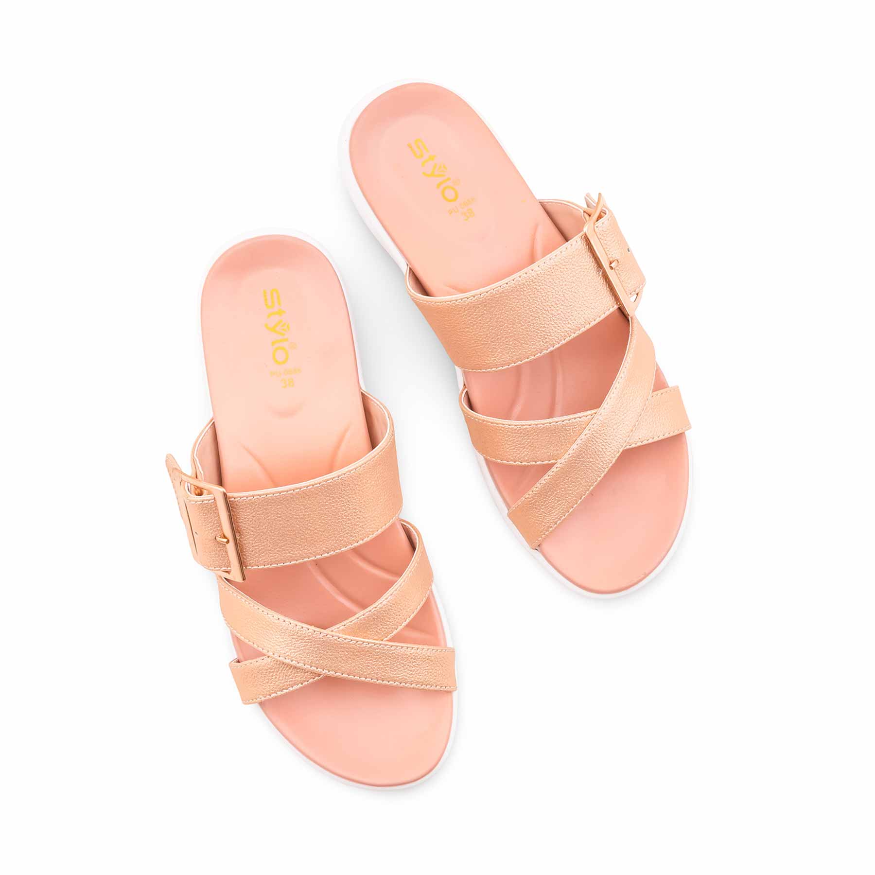 Golden Formal Slipper For Ladies PU0686 - Image 5