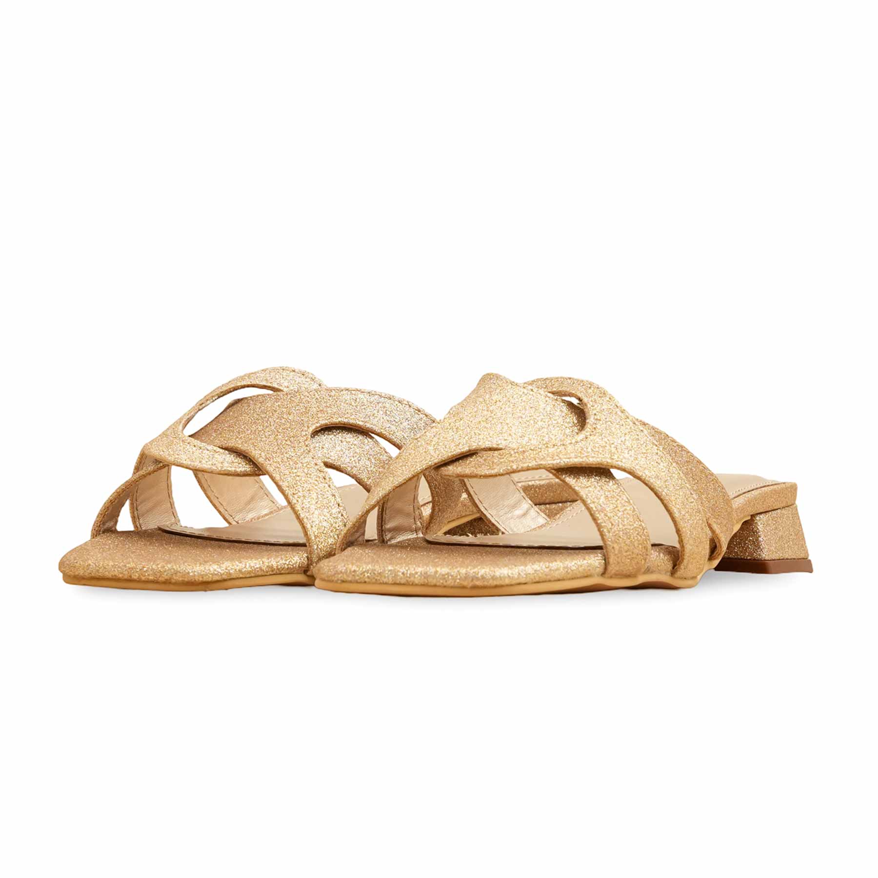 Golden Formal Slipper For Women FRS003 - Image 3