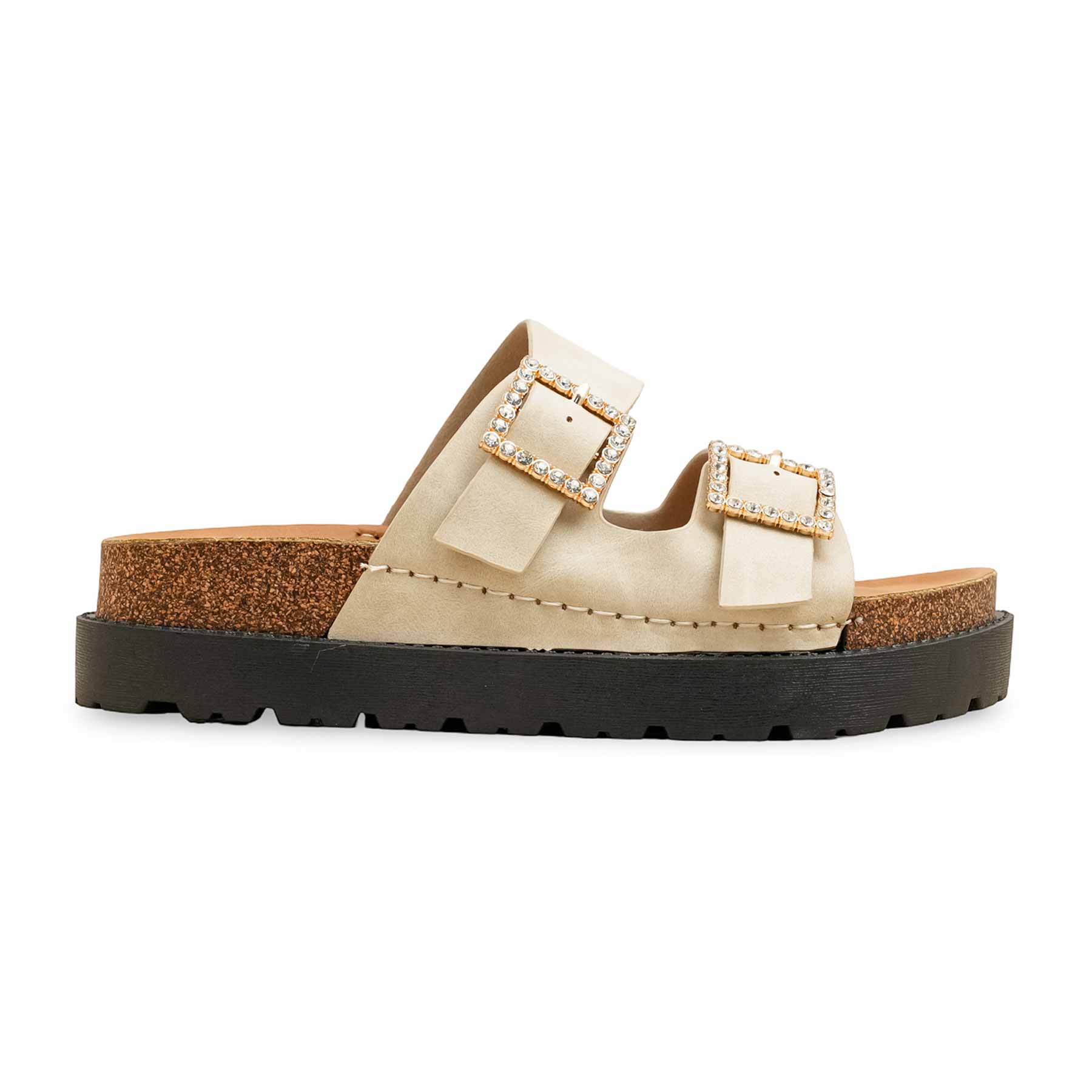 Golden Formal Slipper For Women PU0392 - Image 2
