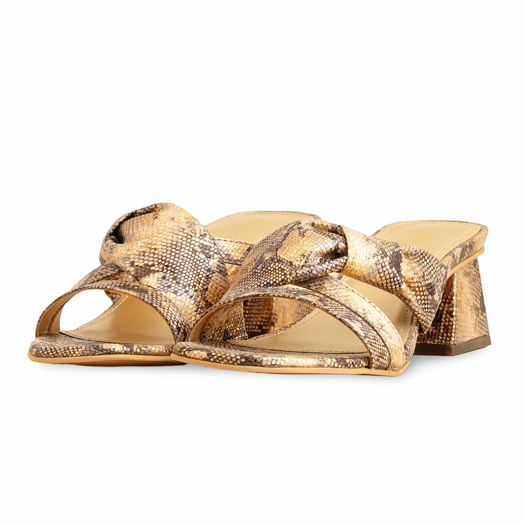 Golden Formal Slipper FR8331 - Image 3