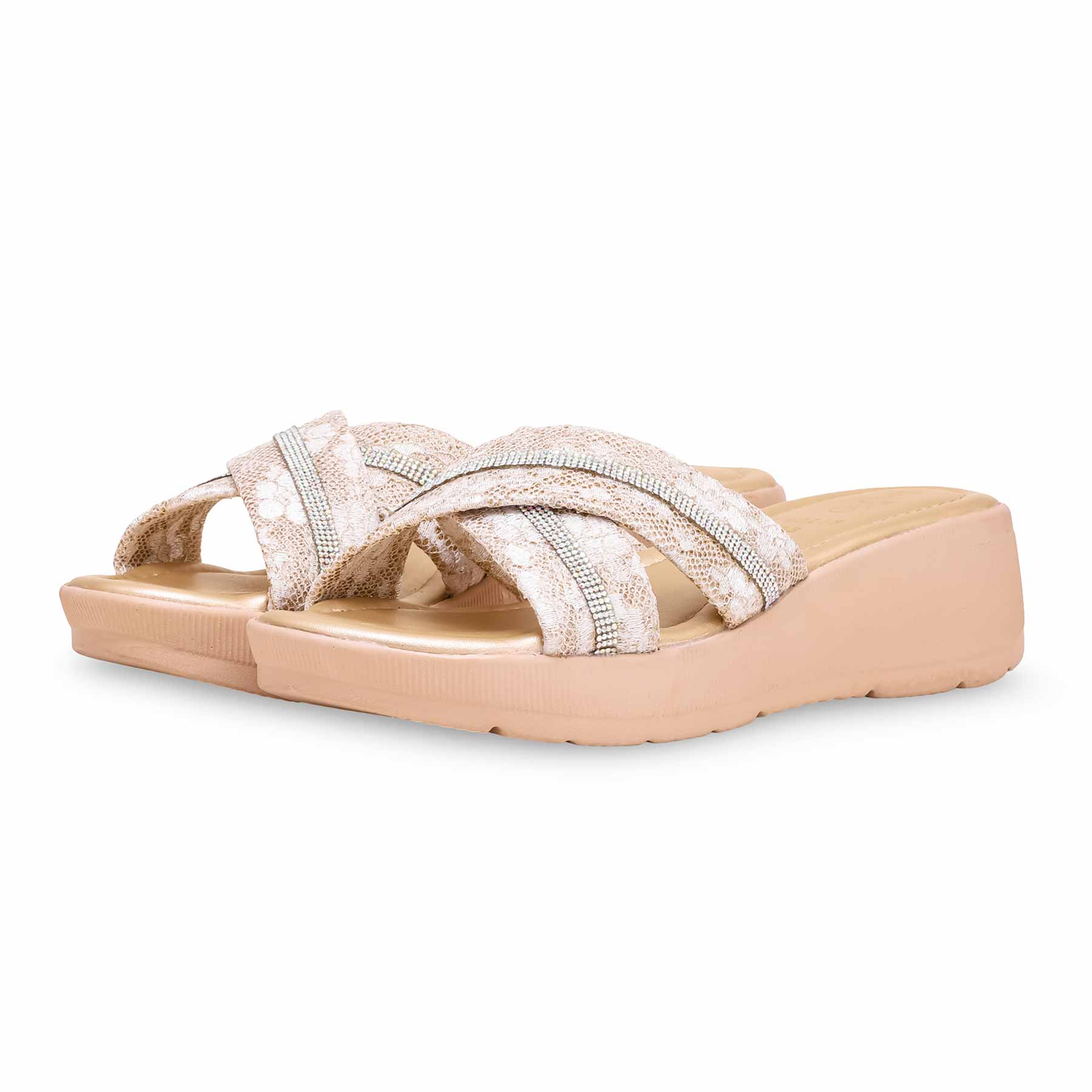 Golden Formal Slipper PU0255 - Image 2