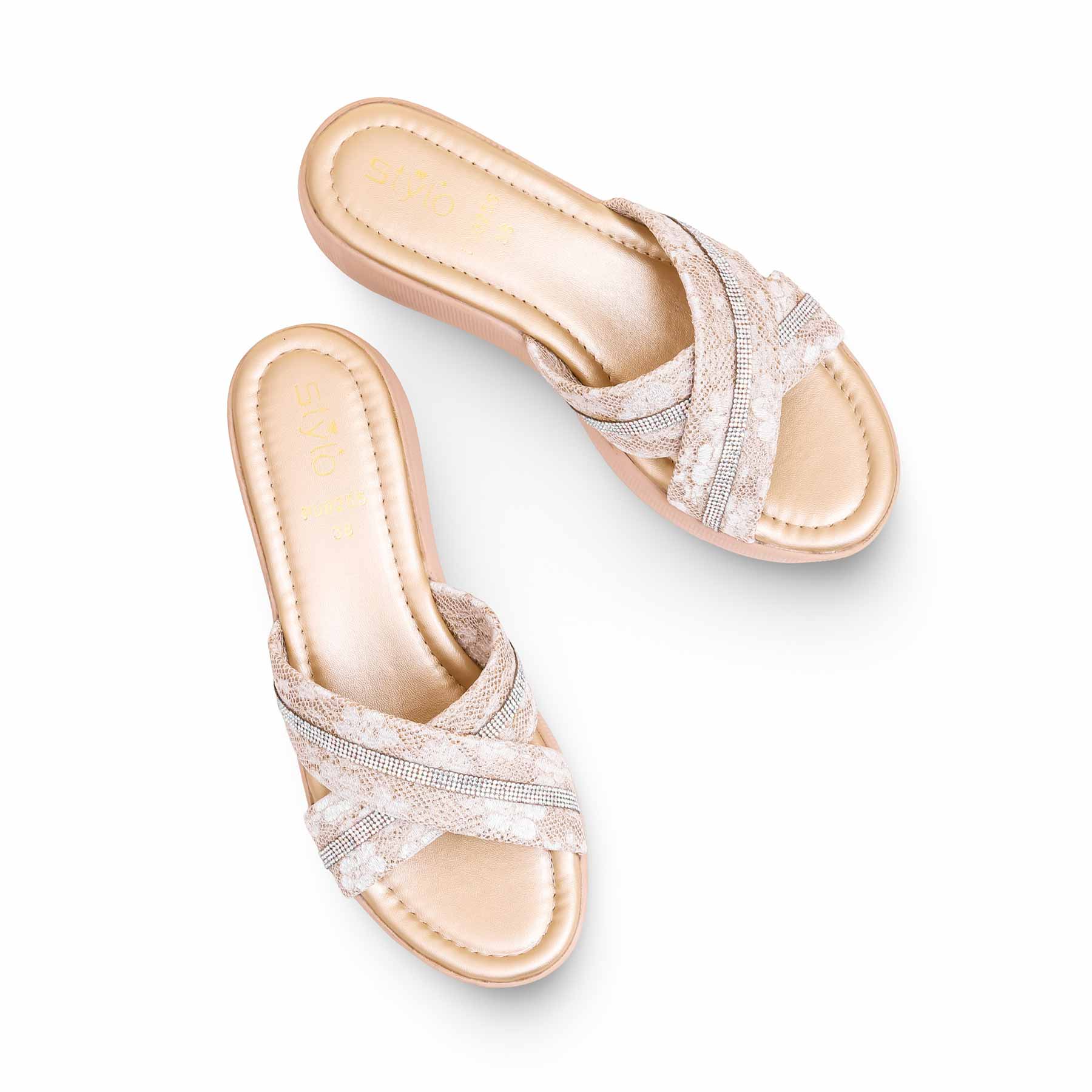 Golden Formal Slipper PU0255 - Image 4