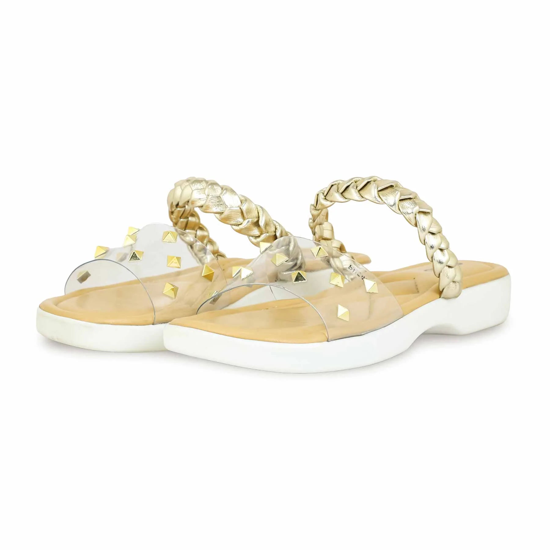 Golden Formal Slipper PU0472 - Image 3