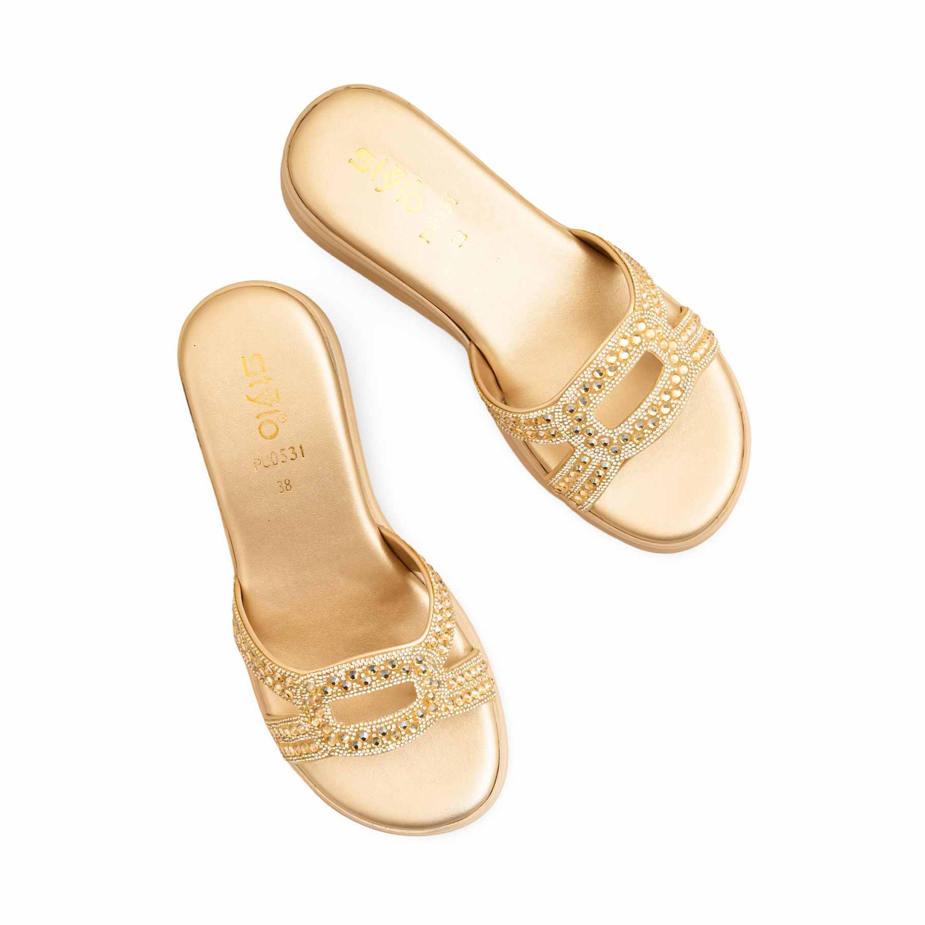 Golden Formal Slipper PU0531 - Image 5